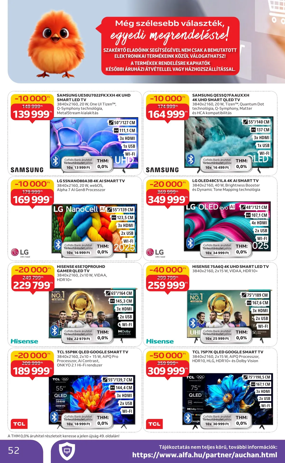 Auchan akciós újság Hipermarket 10.16–10.22 – 52. oldal