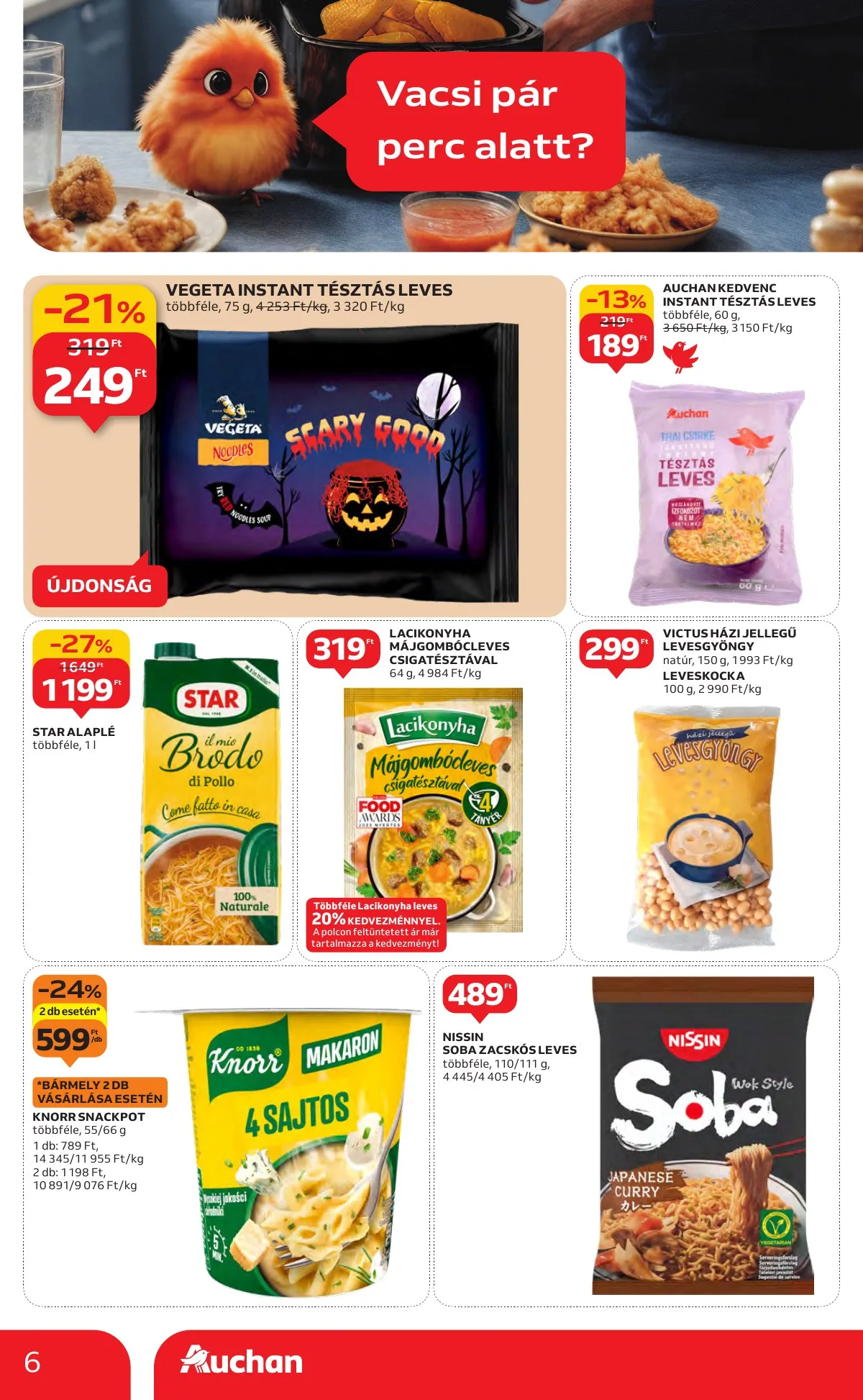 Auchan akciós újság Hipermarket 10.16–10.22 – 6. oldal