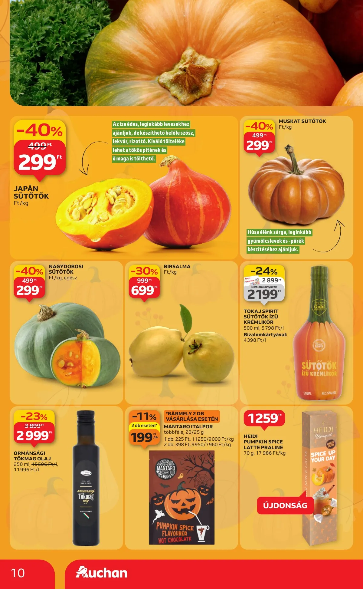 Auchan akciós újság Hipermarket 10.23–10.29 – 10. oldal