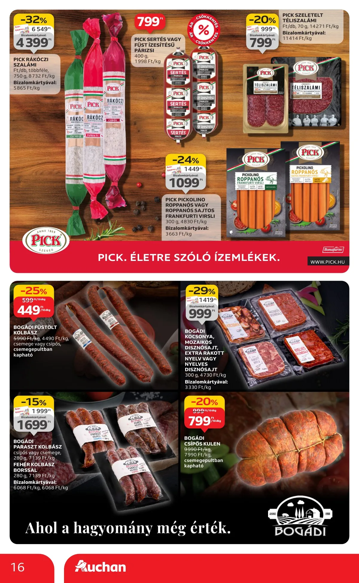 Auchan akciós újság Hipermarket 10.23–10.29 – 16. oldal