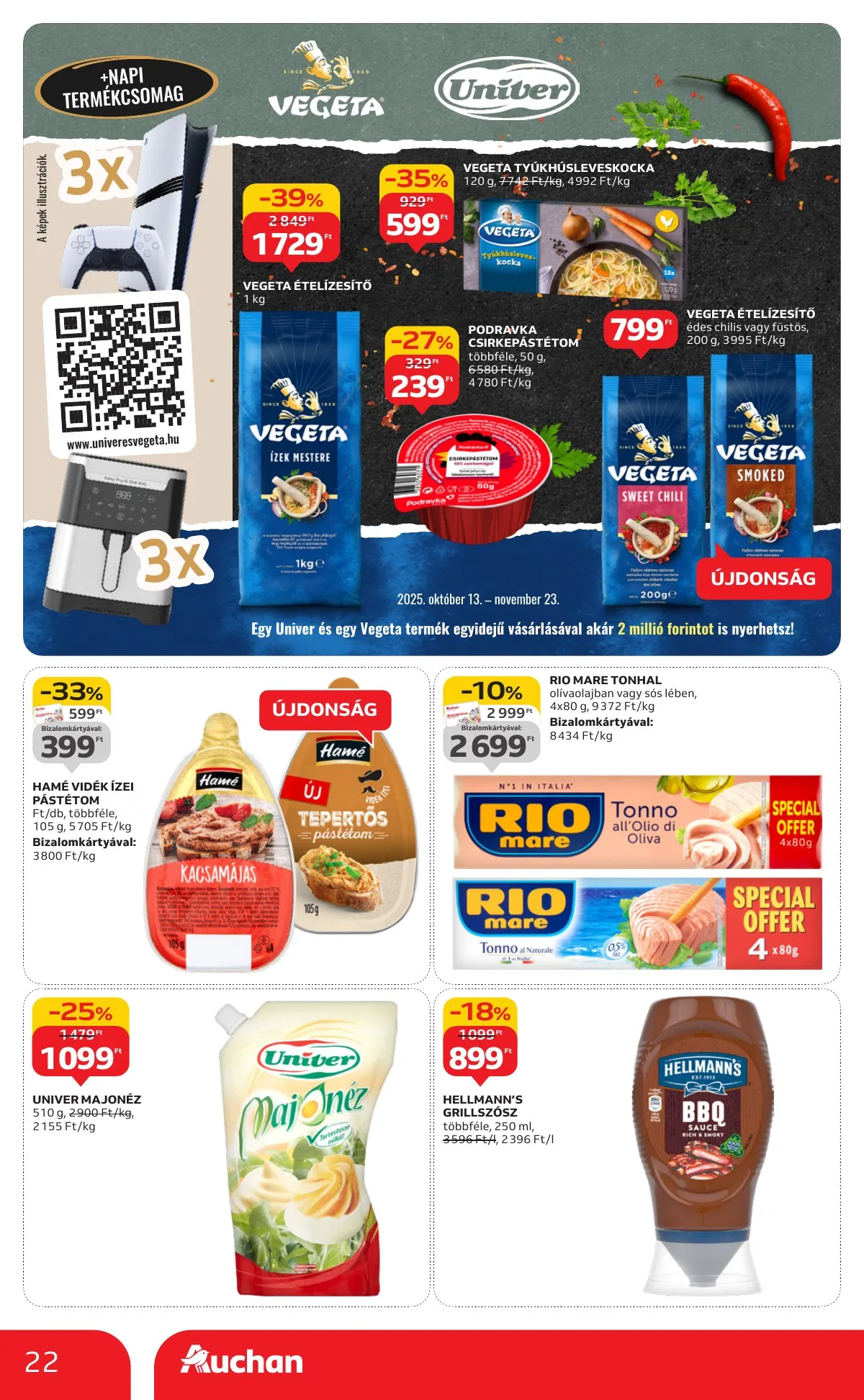 Auchan akciós újság Hipermarket 10.23–10.29 – 22. oldal