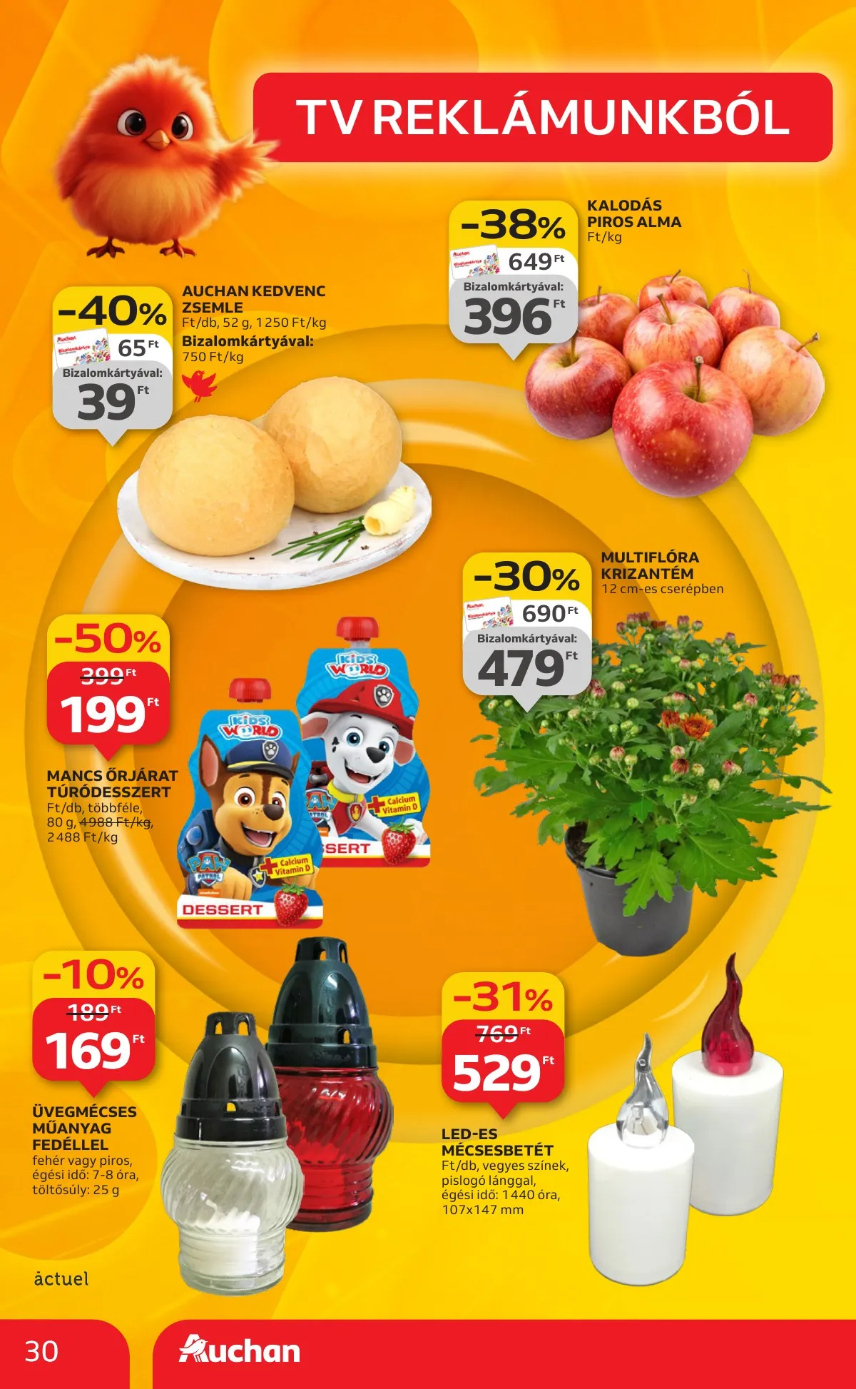 Auchan akciós újság Hipermarket 10.23–10.29 – 30. oldal