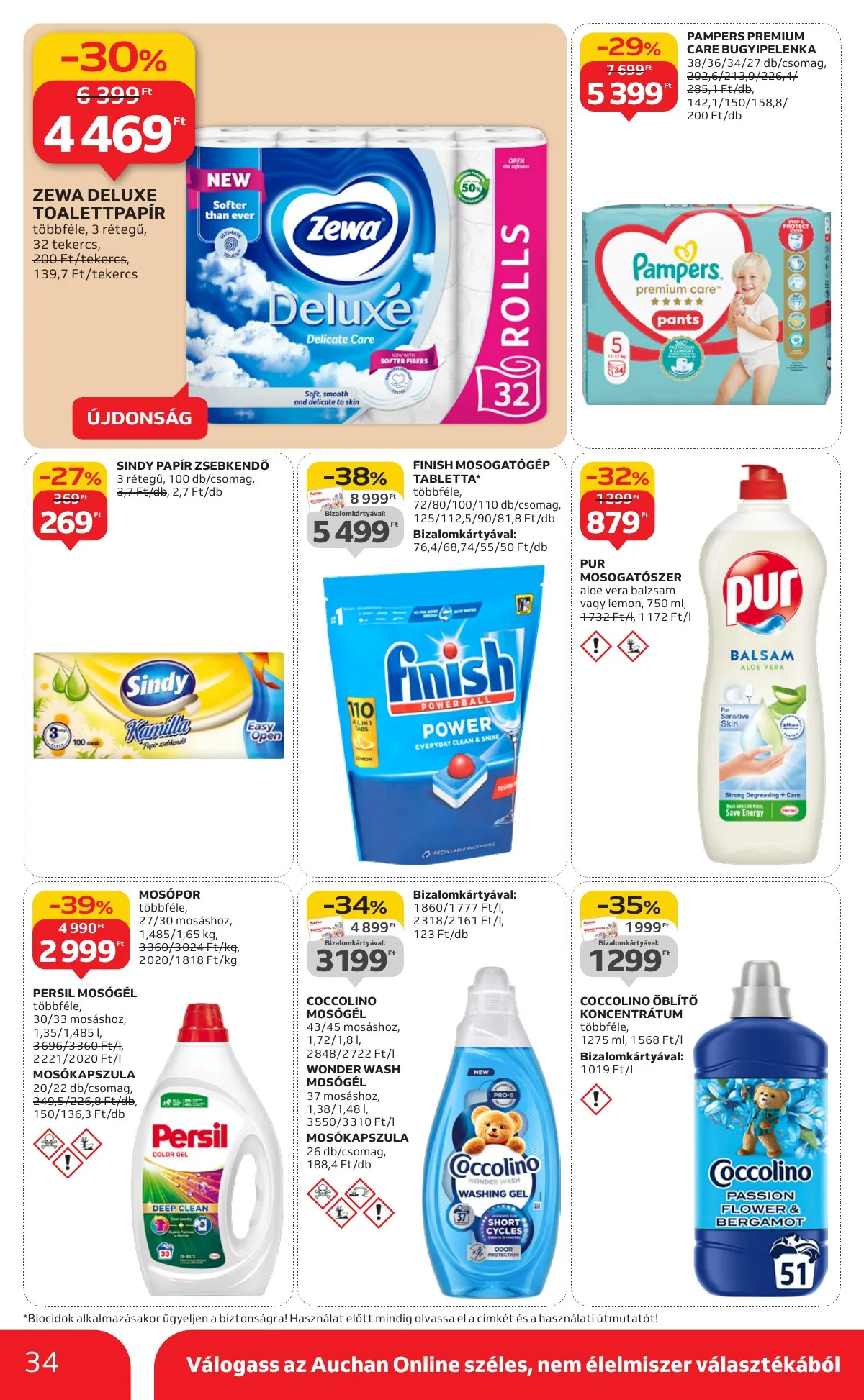 Auchan akciós újság Hipermarket 10.23–10.29 – 34. oldal