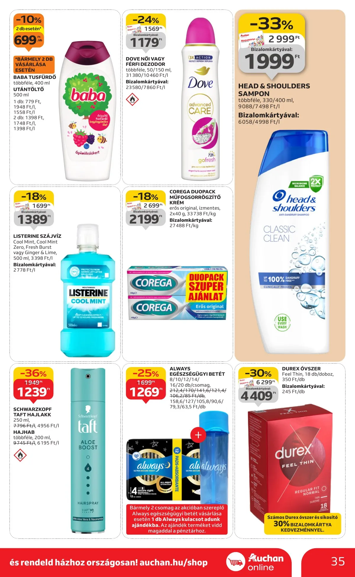 Auchan akciós újság Hipermarket 10.23–10.29 – 35. oldal