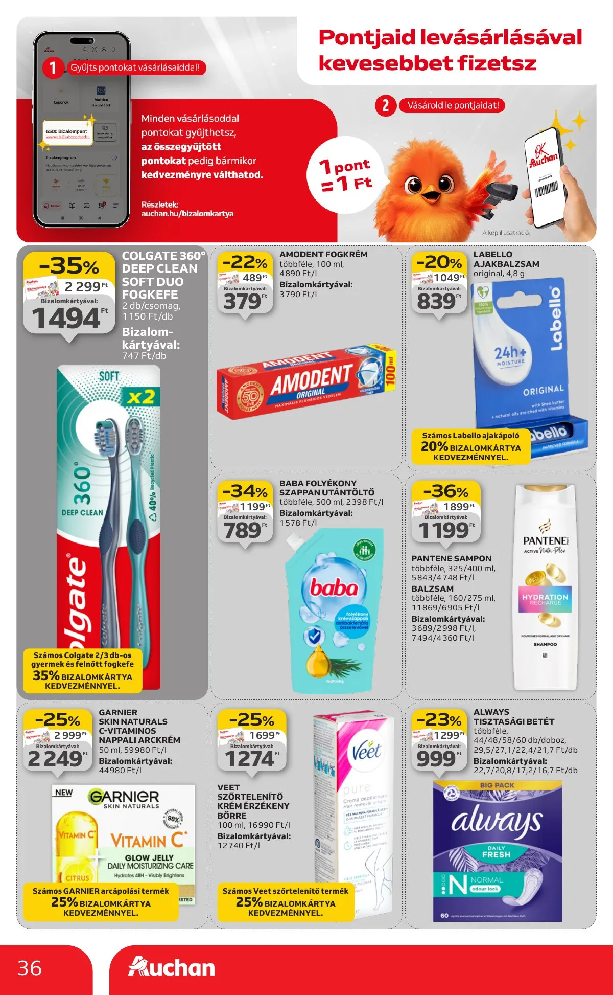 Auchan akciós újság Hipermarket 10.23–10.29 – 36. oldal
