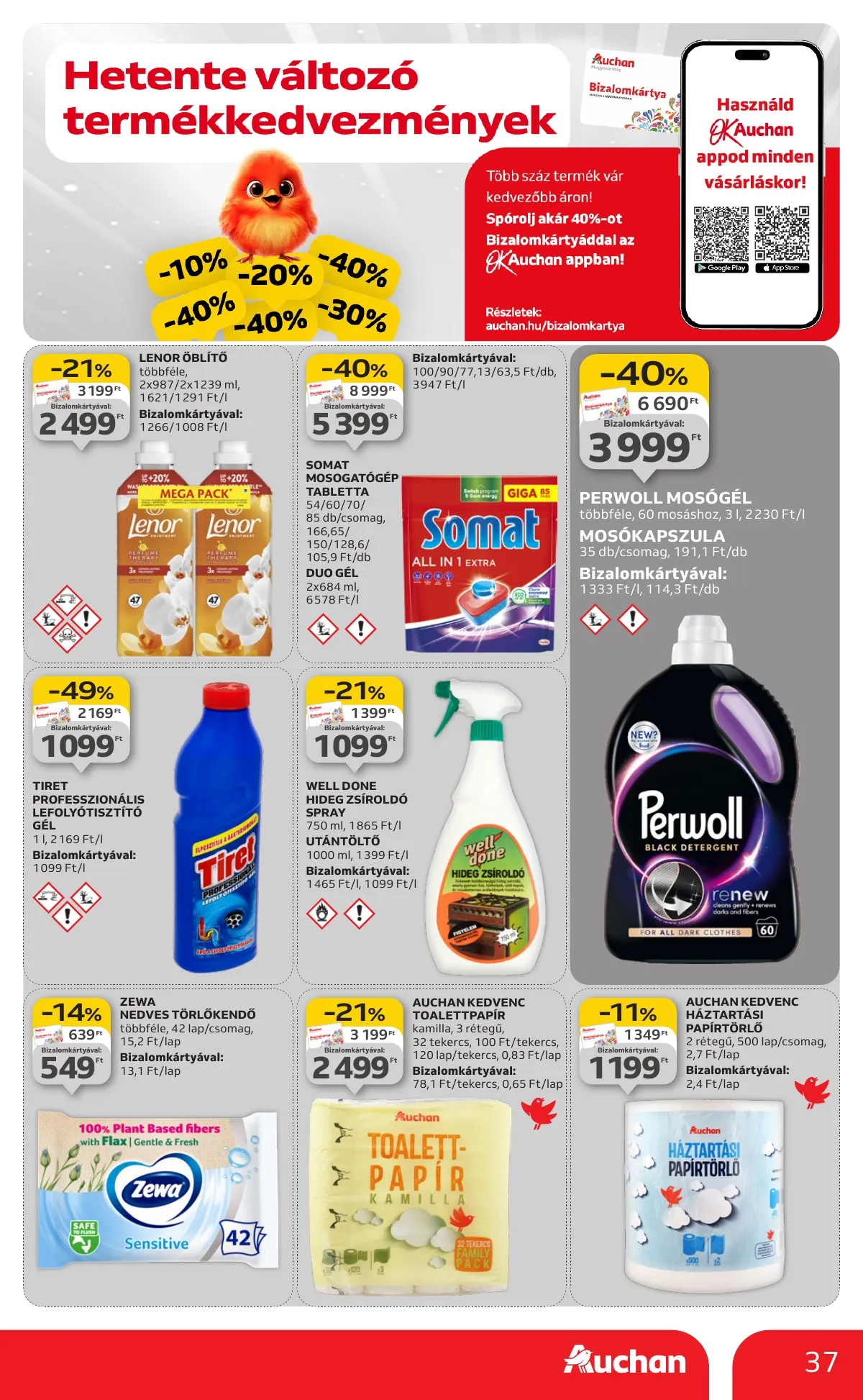 Auchan akciós újság Hipermarket 10.23–10.29 – 37. oldal