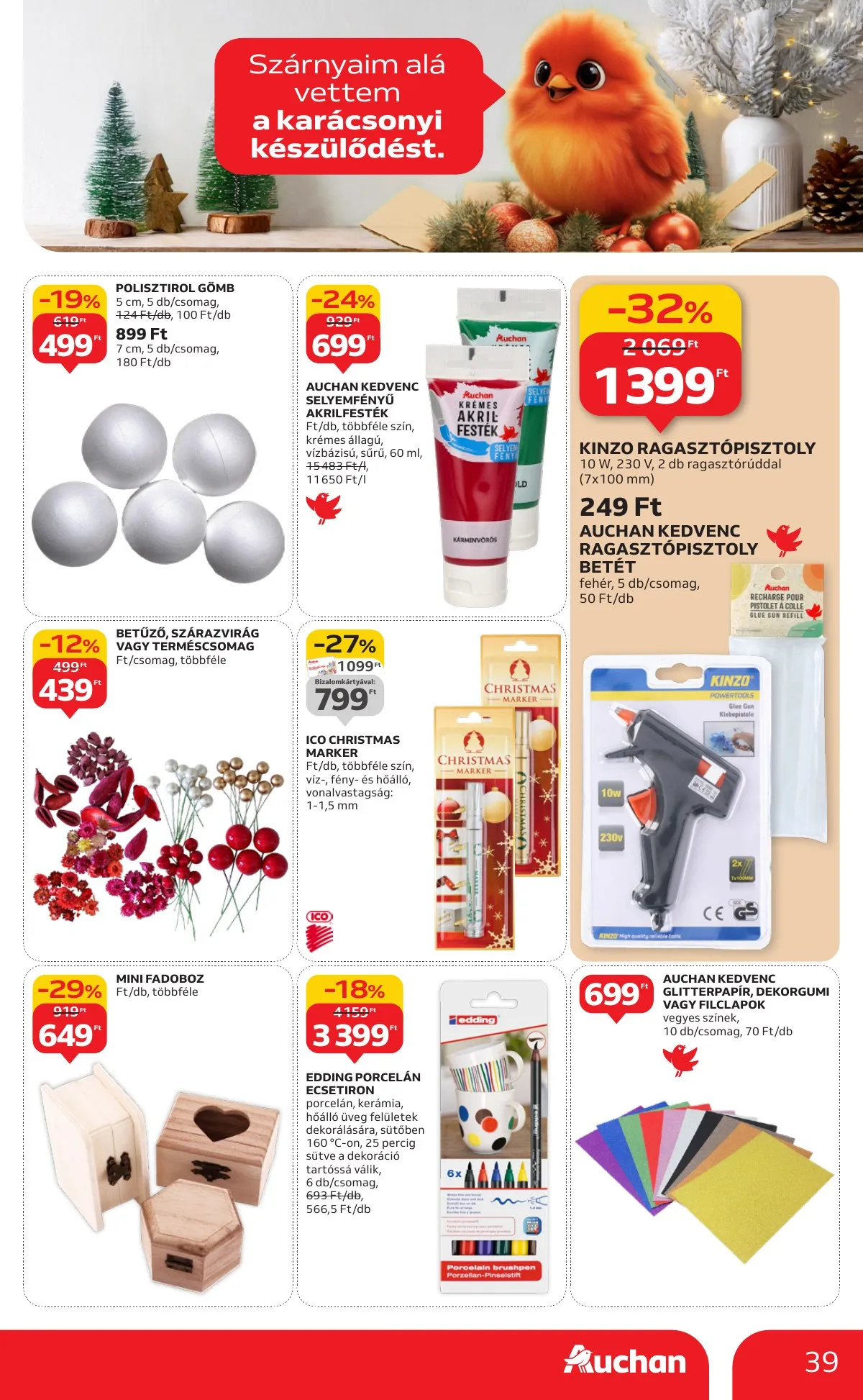 Auchan akciós újság Hipermarket 10.23–10.29 – 39. oldal