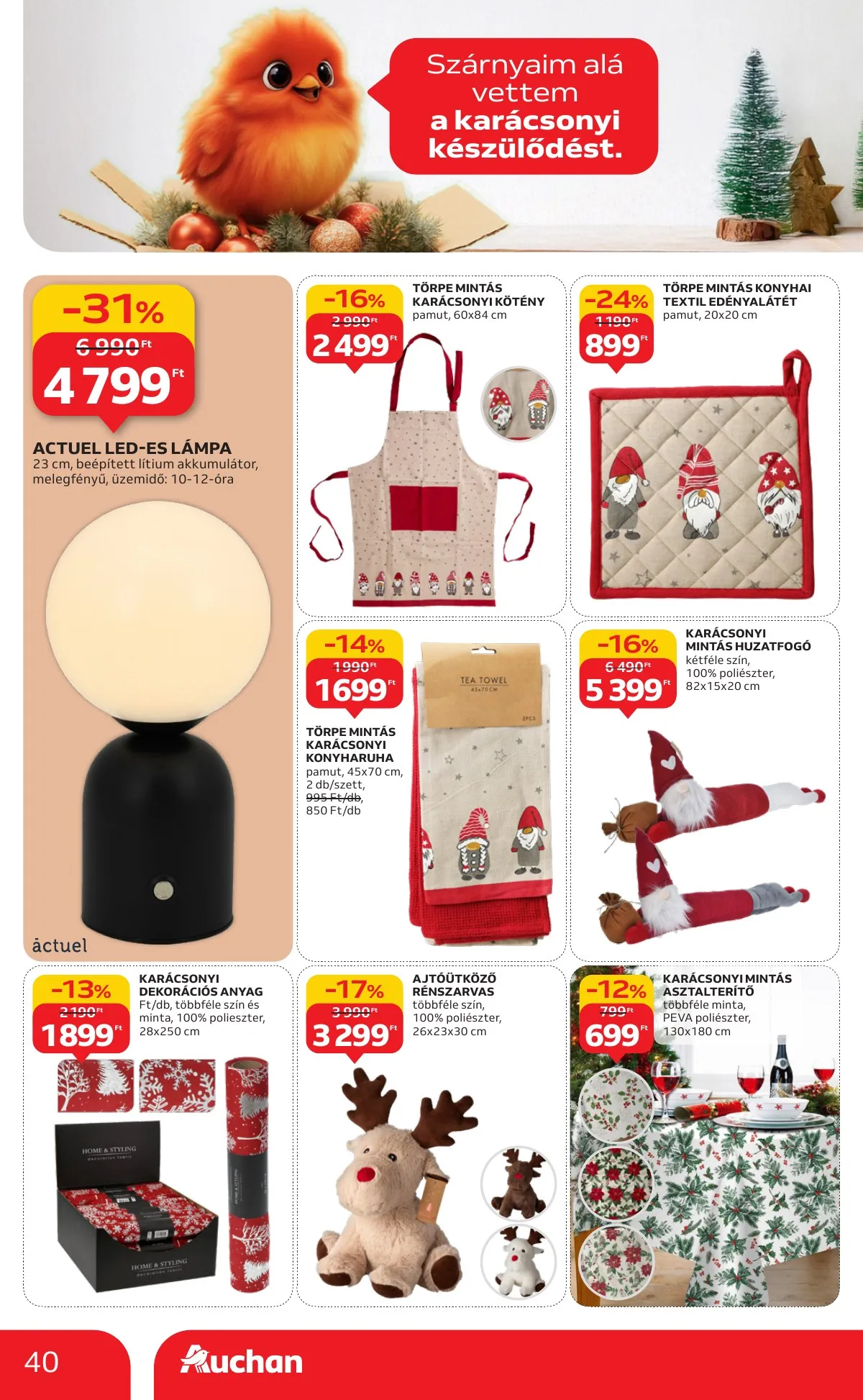 Auchan akciós újság Hipermarket 10.23–10.29 – 40. oldal