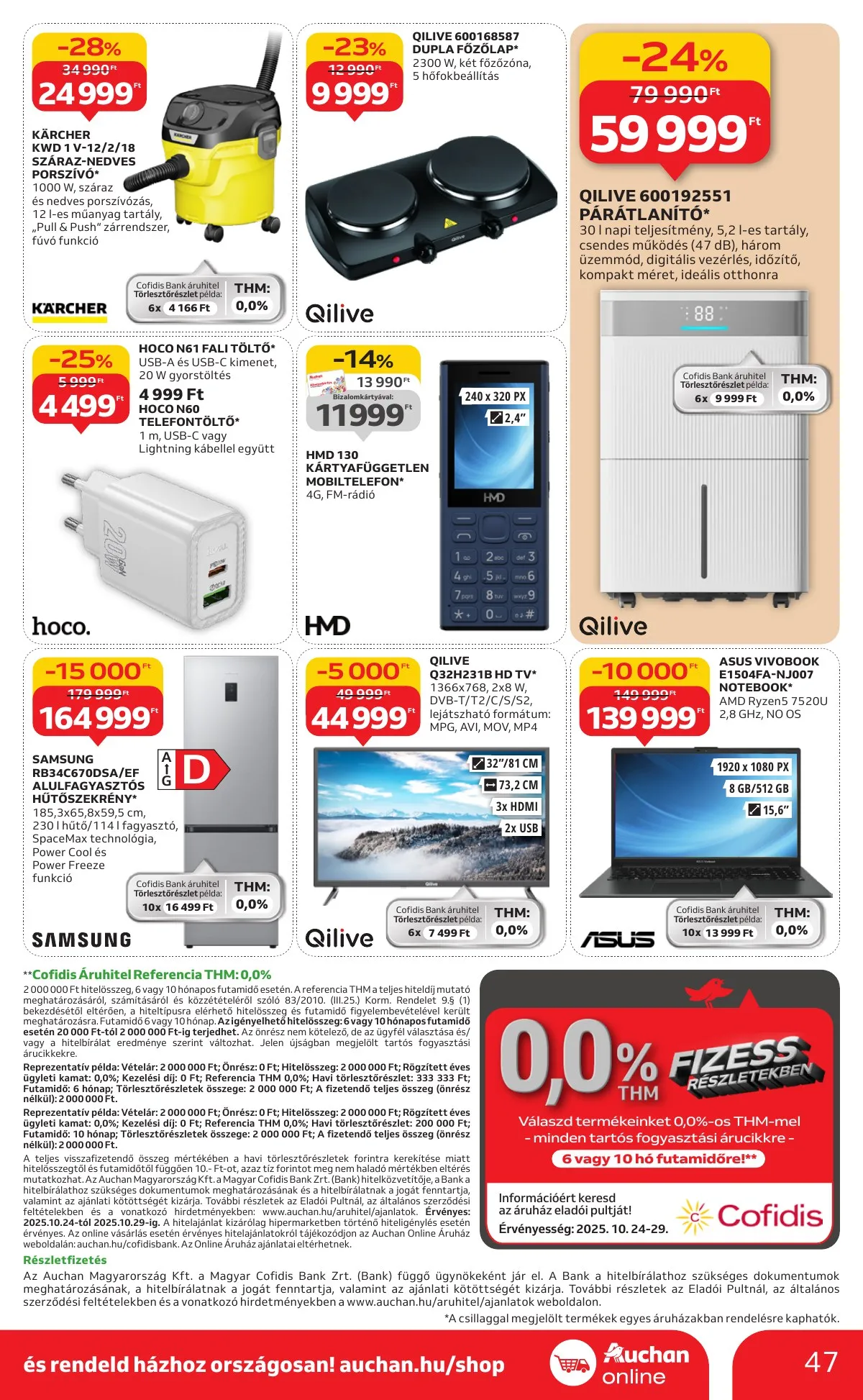 Auchan akciós újság Hipermarket 10.23–10.29 – 47. oldal