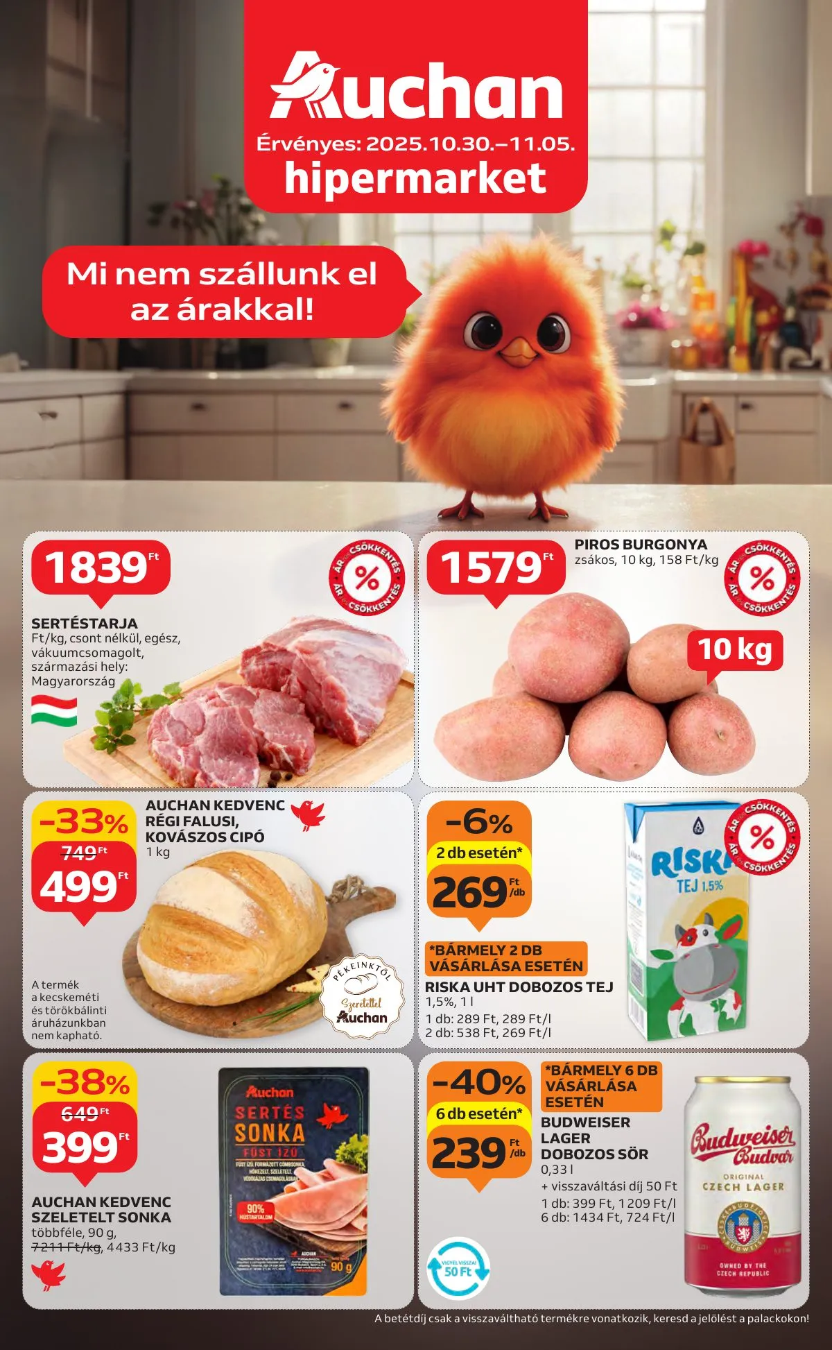 Auchan akciós újság Hipermarket 10.30–11.05