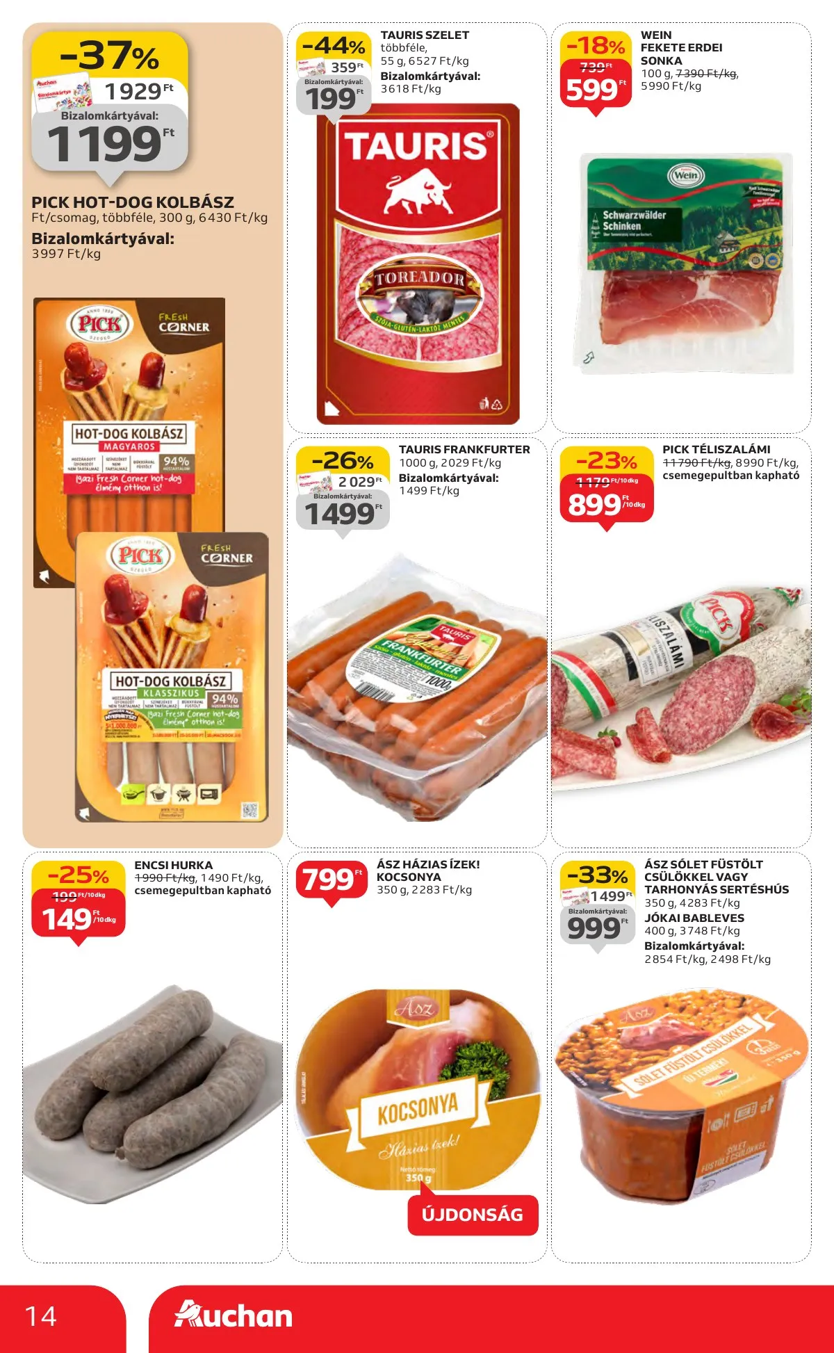 Auchan akciós újság Hipermarket 10.30–11.05 – 14. oldal