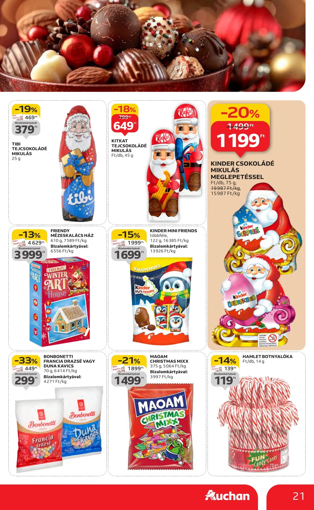 Auchan akciós újság Hipermarket 10.30–11.05 – 21. oldal