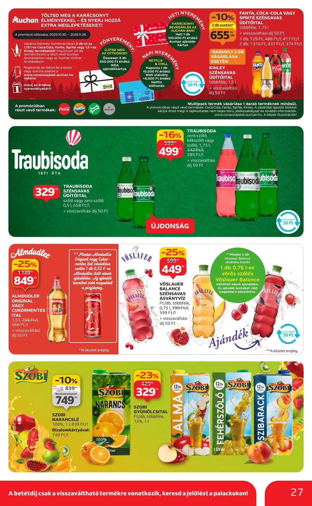 Auchan akciós újság Hipermarket 10.30–11.05 – 27. oldal