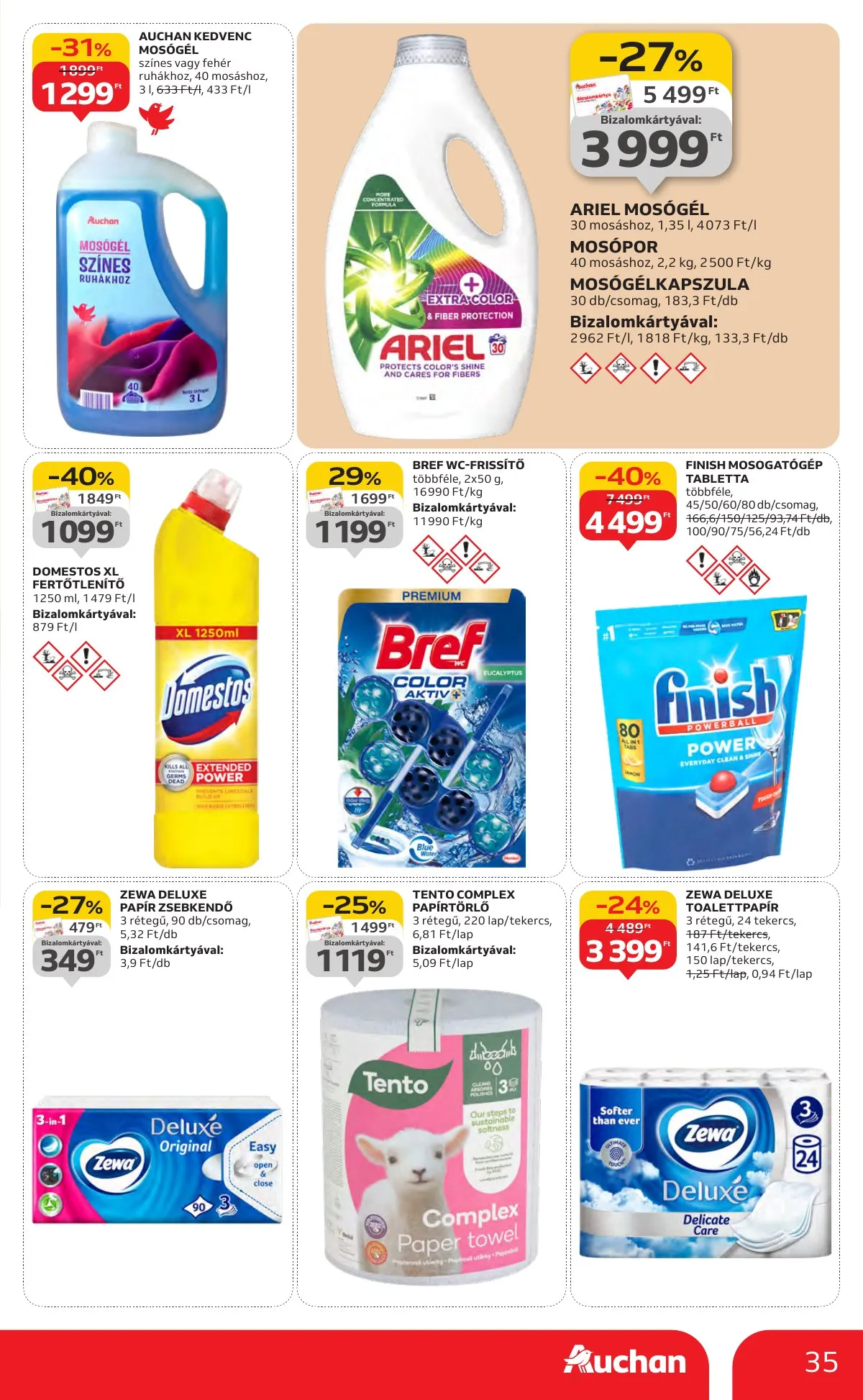 Auchan akciós újság Hipermarket 10.30–11.05 – 35. oldal