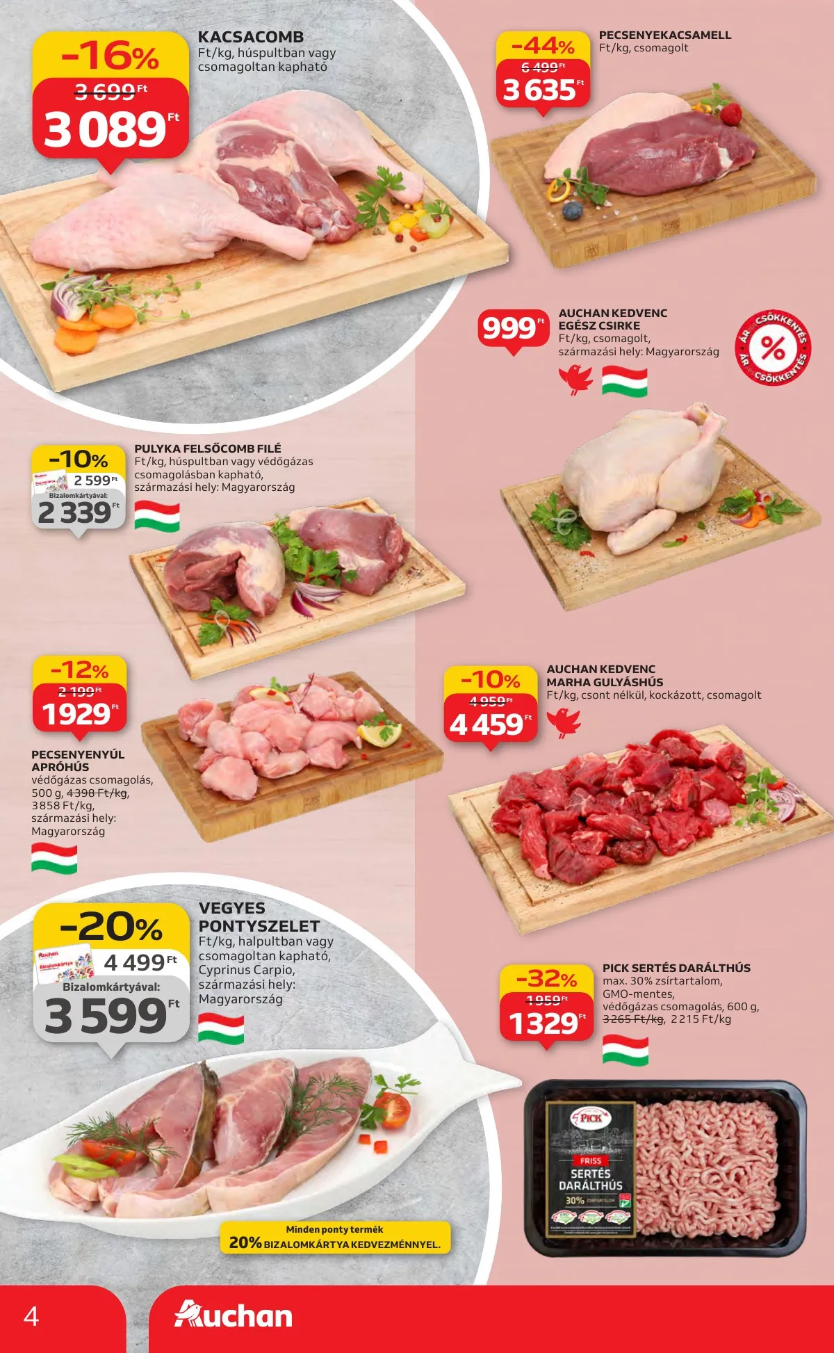 Auchan akciós újság Hipermarket 10.30–11.05 – 4. oldal