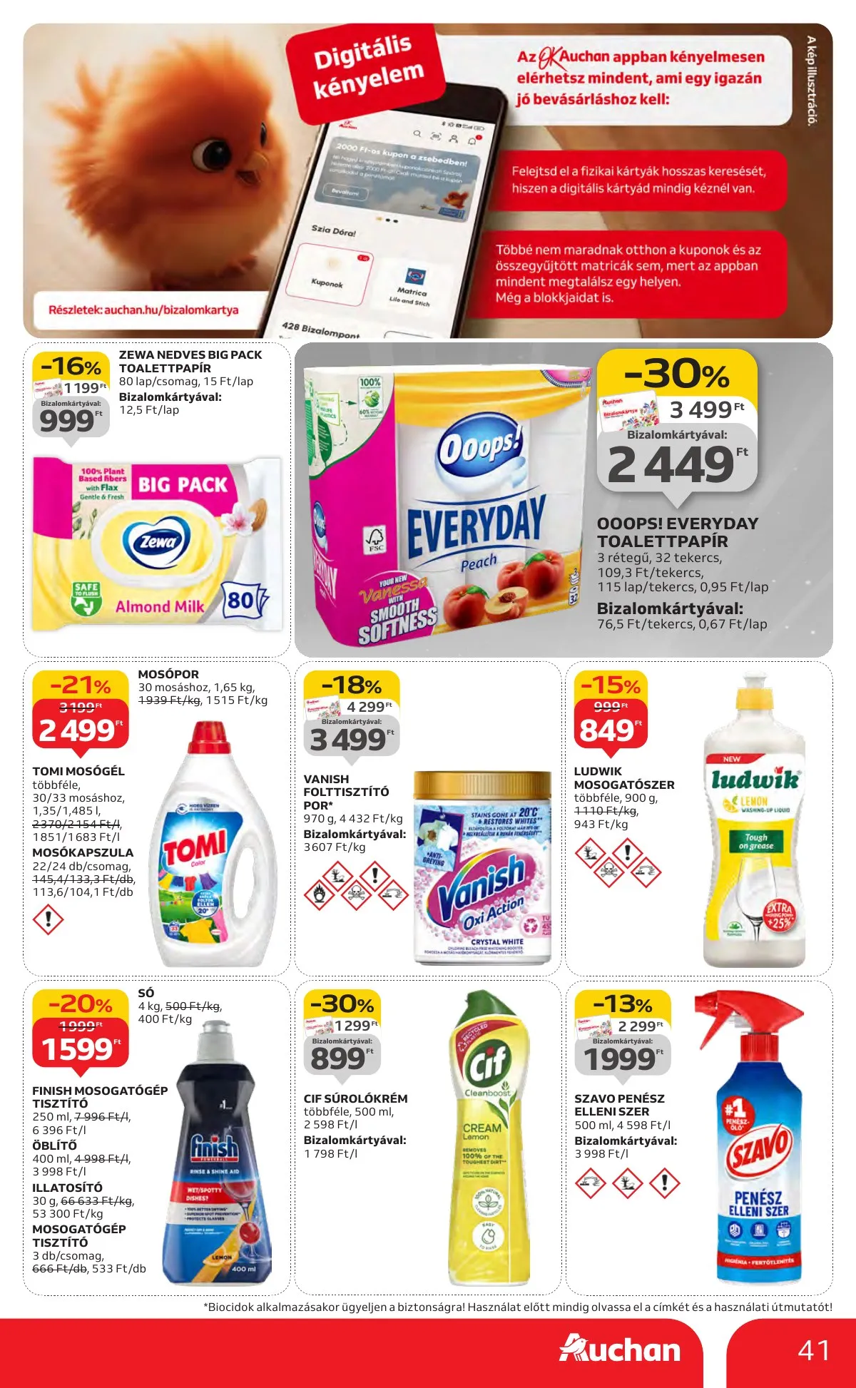 Auchan akciós újság Hipermarket 10.30–11.05 – 41. oldal