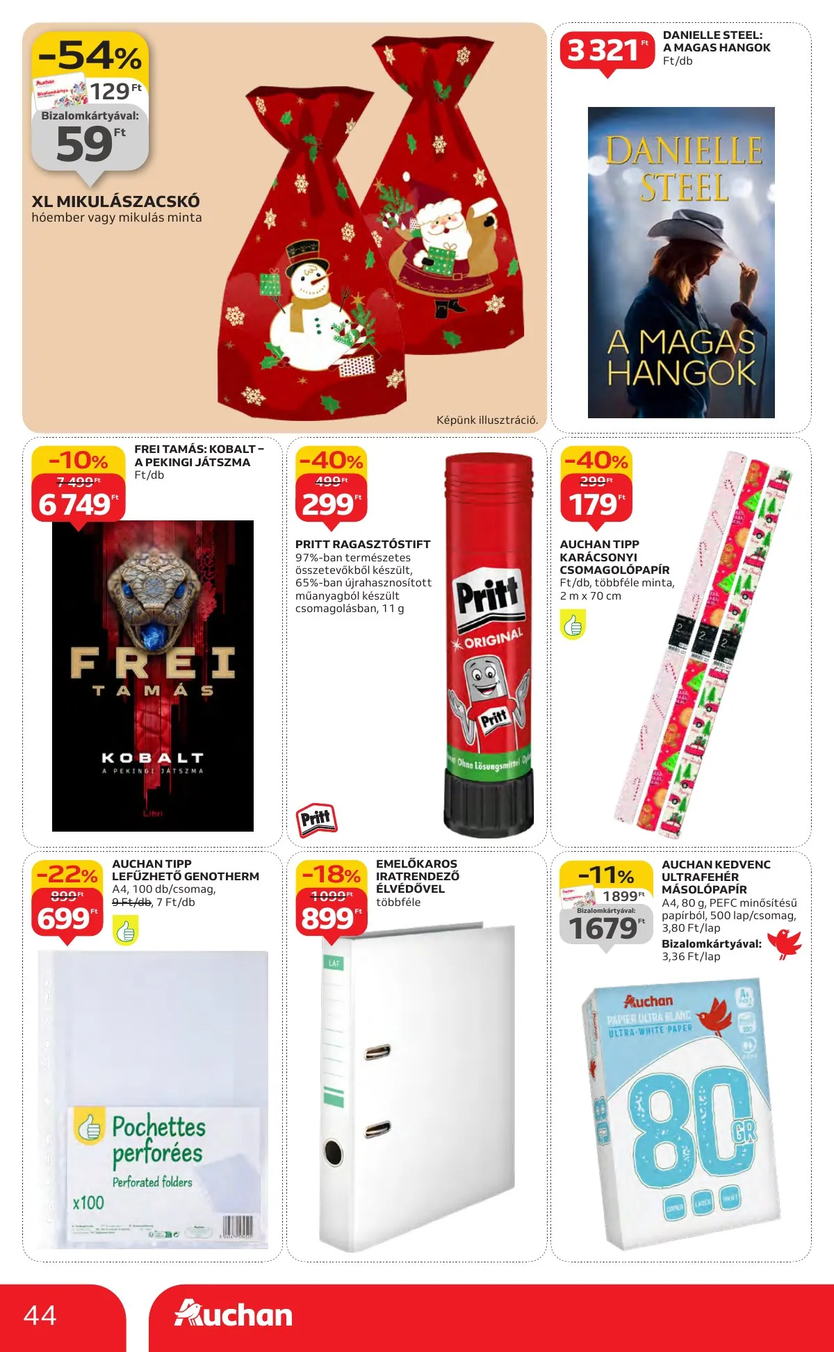 Auchan akciós újság Hipermarket 10.30–11.05 – 44. oldal