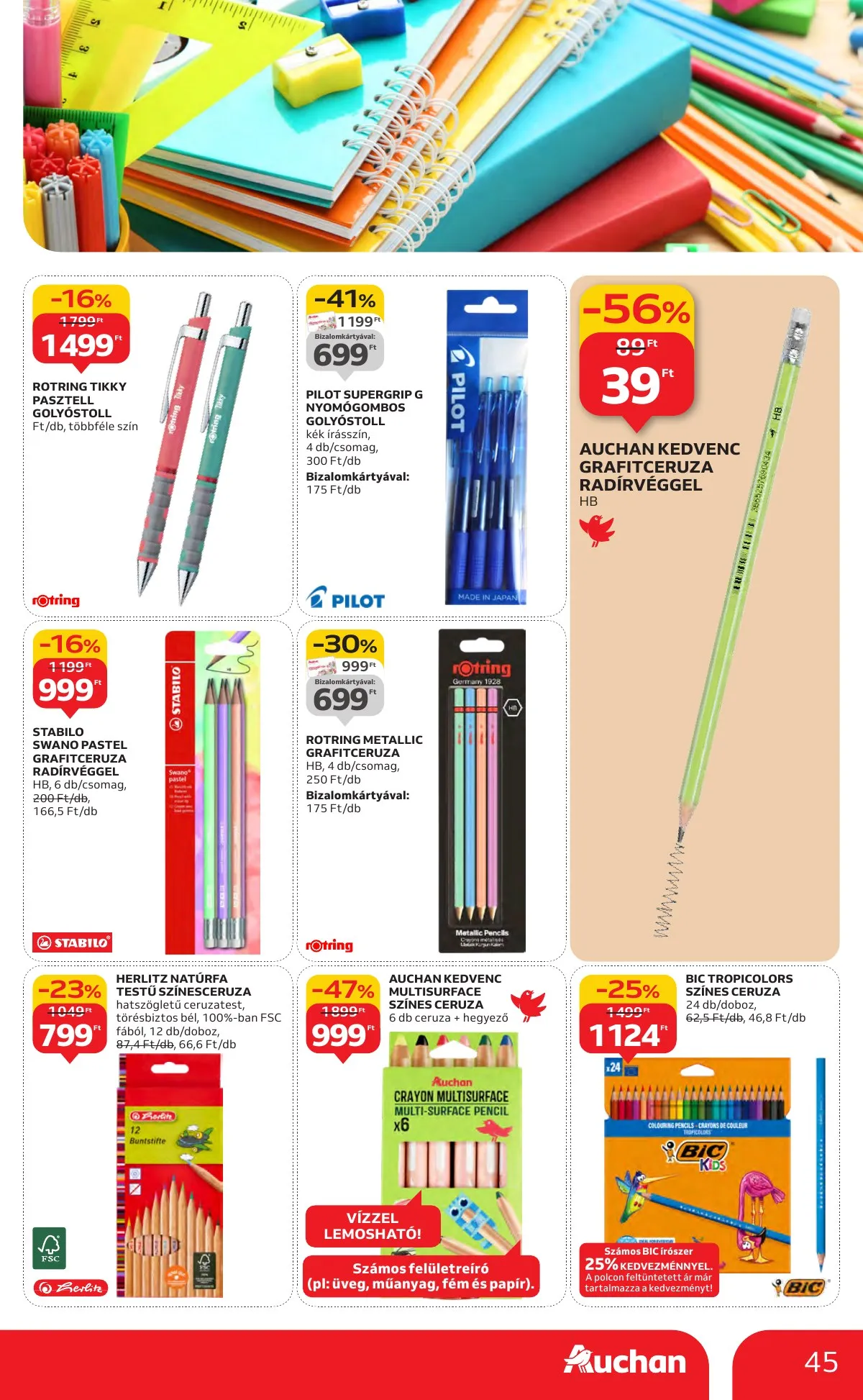 Auchan akciós újság Hipermarket 10.30–11.05 – 45. oldal