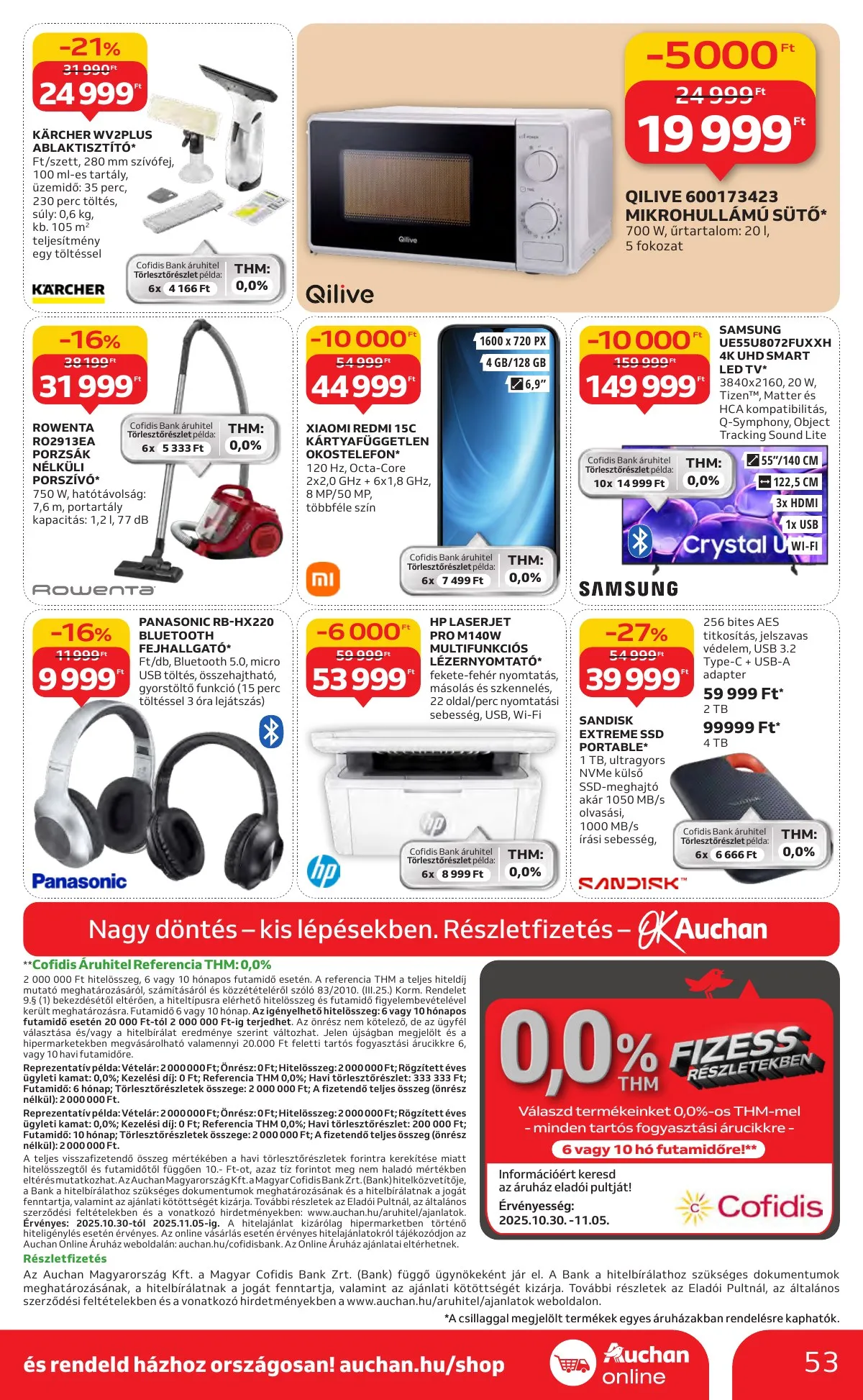 Auchan akciós újság Hipermarket 10.30–11.05 – 53. oldal
