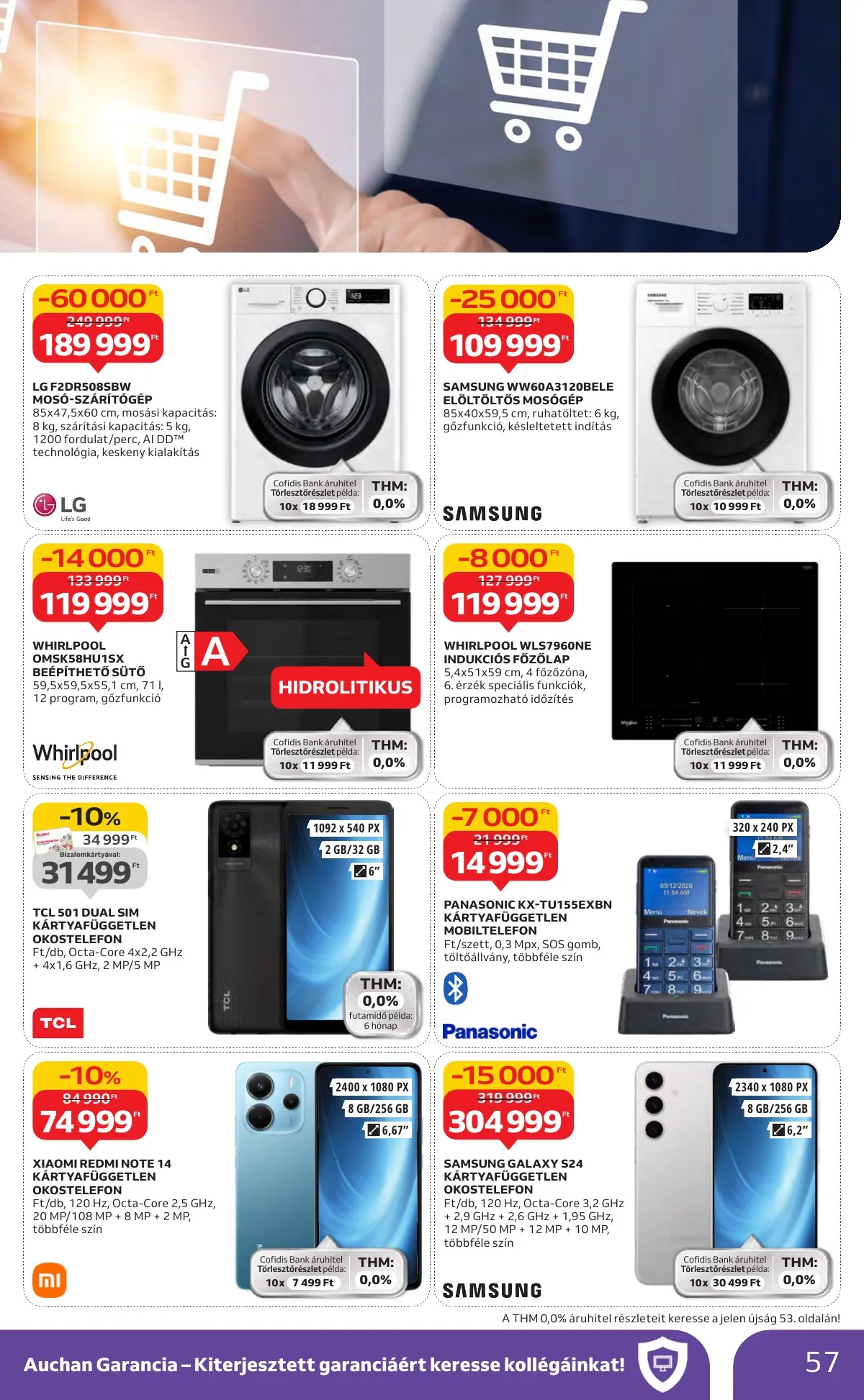 Auchan akciós újság Hipermarket 10.30–11.05 – 57. oldal