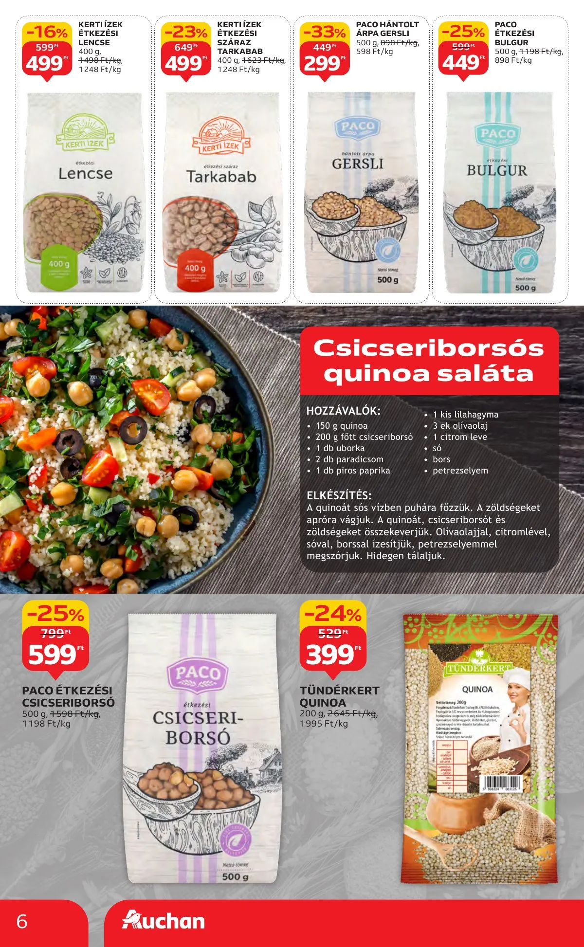 Auchan akciós újság Hipermarket 10.30–11.05 – 6. oldal