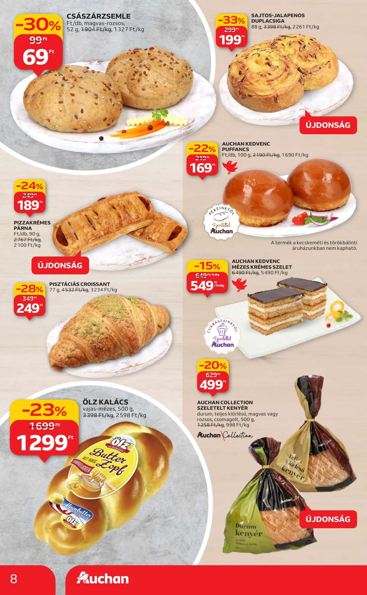 Auchan akciós újság Hipermarket 10.30–11.05 – 8. oldal