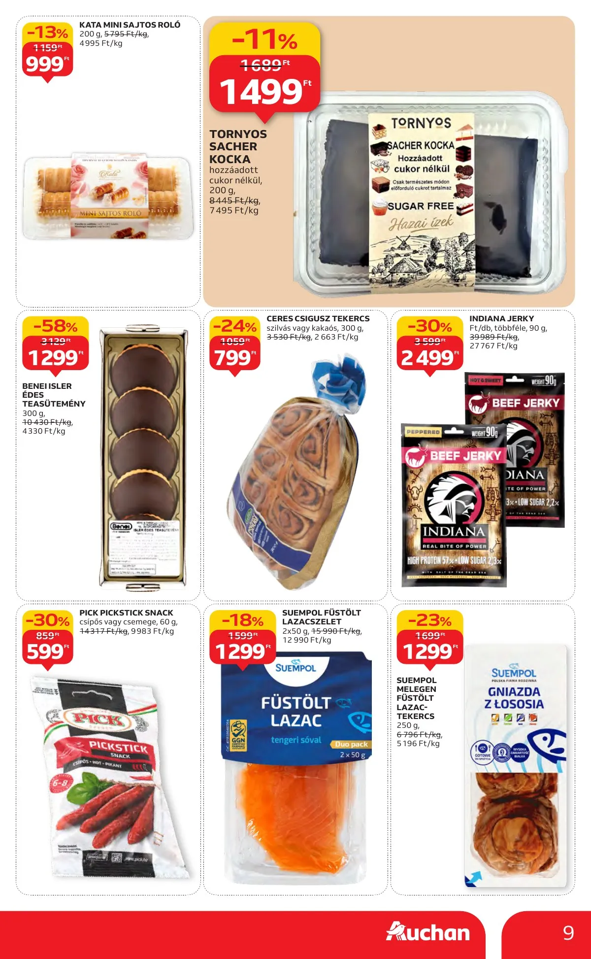 Auchan akciós újság Hipermarket 10.30–11.05 – 9. oldal