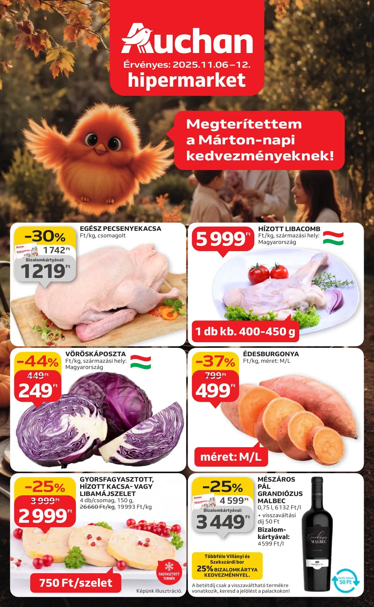 Auchan akciós újság Hipermarket 11.06–11.12