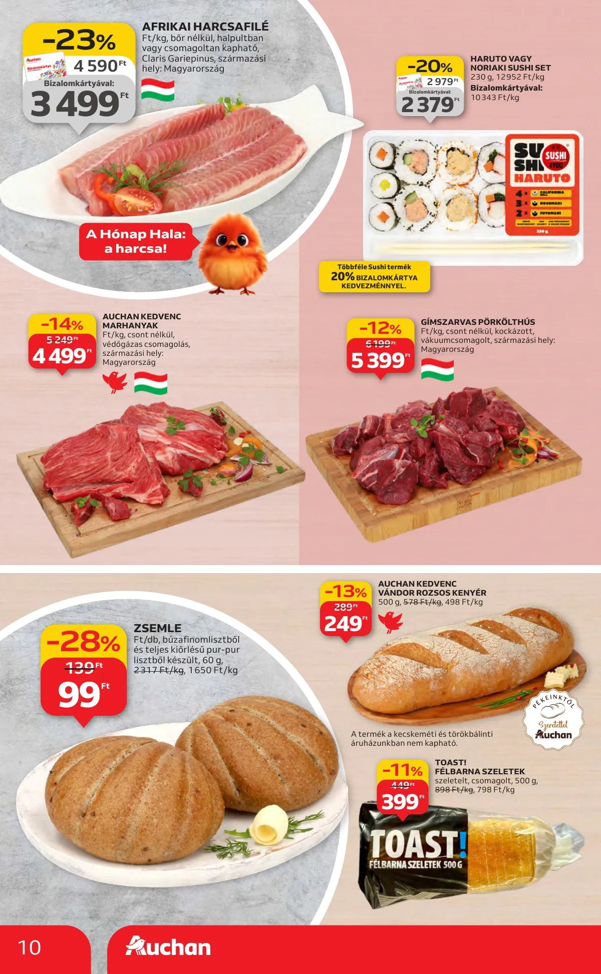 Auchan akciós újság Hipermarket 11.06–11.12 – 10. oldal