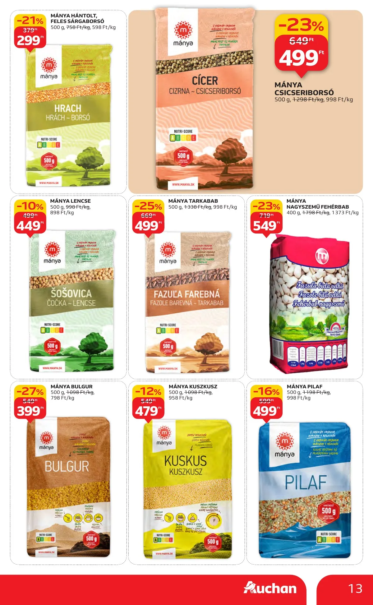 Auchan akciós újság Hipermarket 11.06–11.12 – 13. oldal