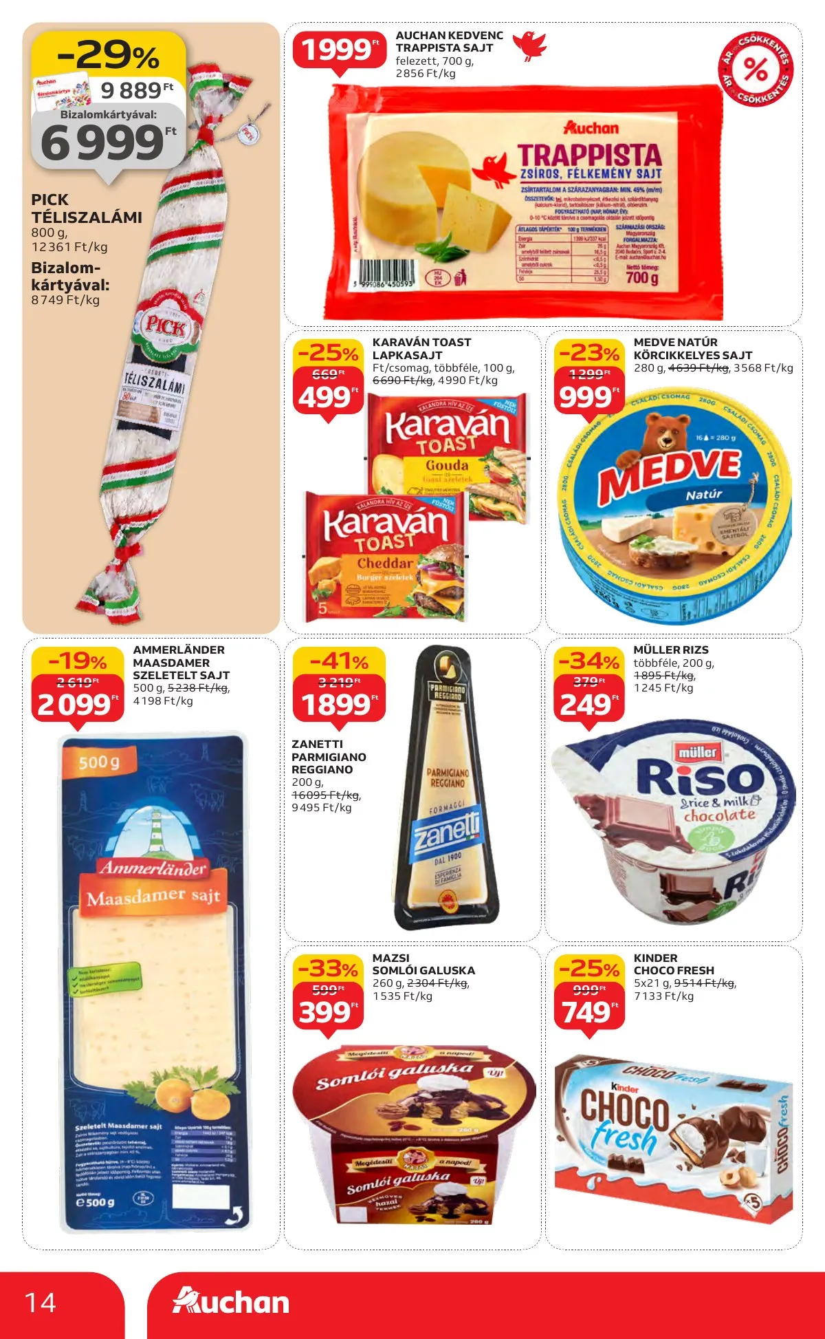 Auchan akciós újság Hipermarket 11.06–11.12 – 14. oldal