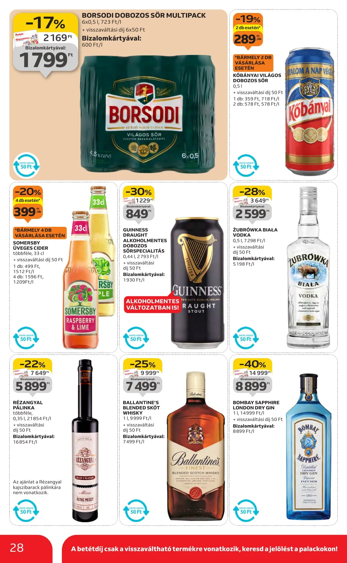 Auchan akciós újság Hipermarket 11.06–11.12 – 28. oldal