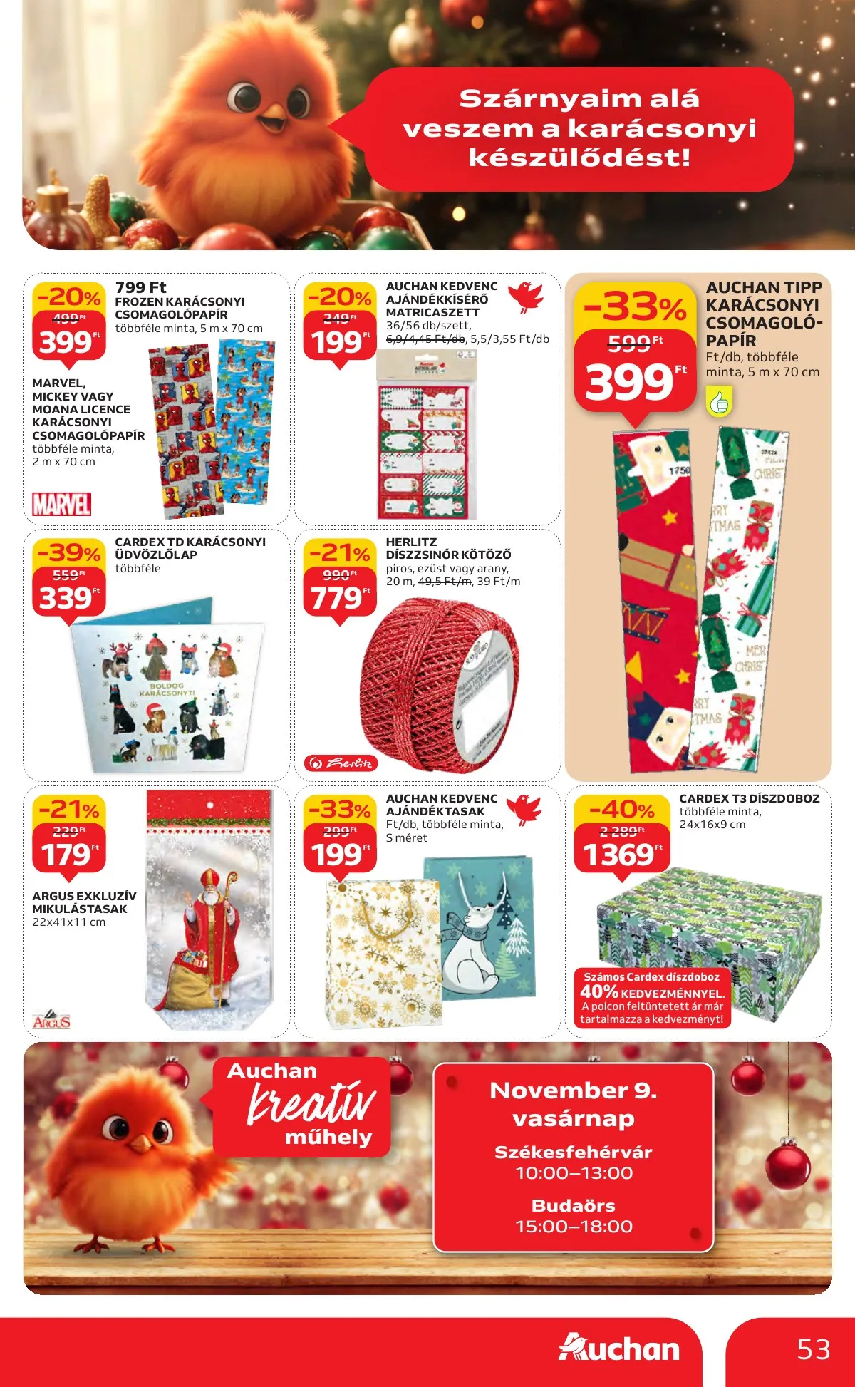 Auchan akciós újság Hipermarket 11.06–11.12 – 53. oldal