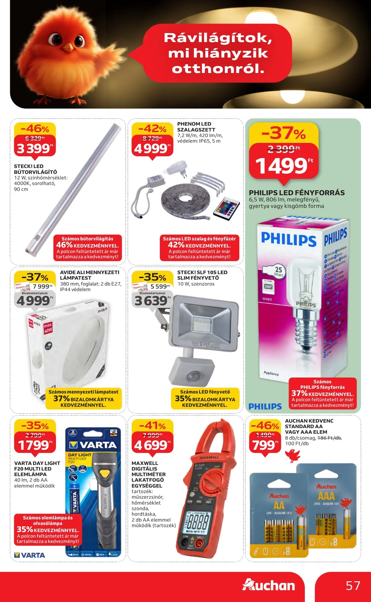 Auchan akciós újság Hipermarket 11.06–11.12 – 57. oldal