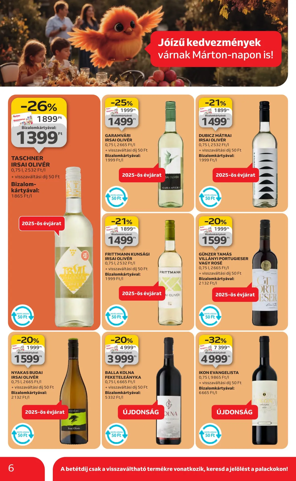 Auchan akciós újság Hipermarket 11.06–11.12 – 6. oldal
