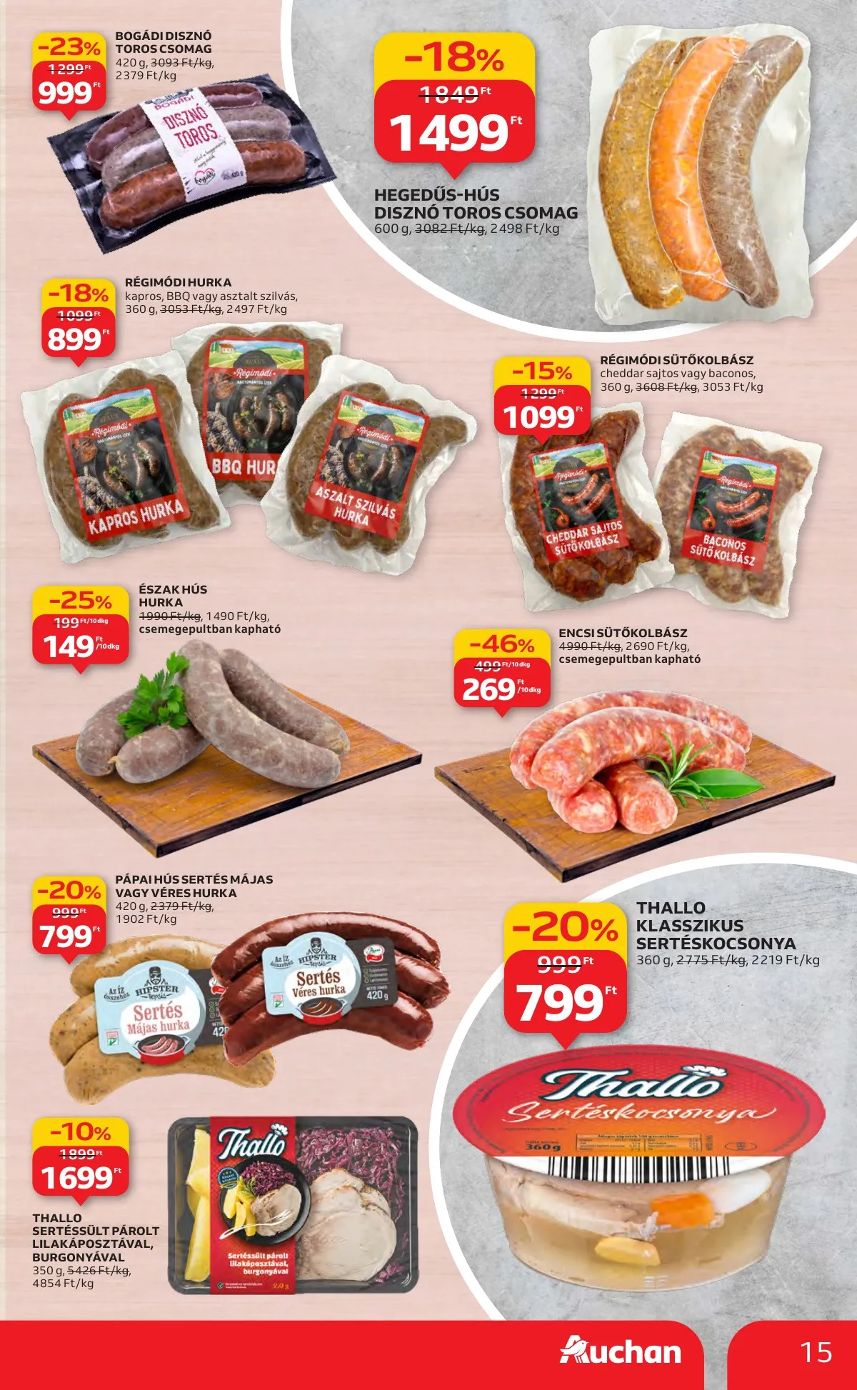 Auchan akciós újság Hipermarket 11.13–11.19 – 15. oldal