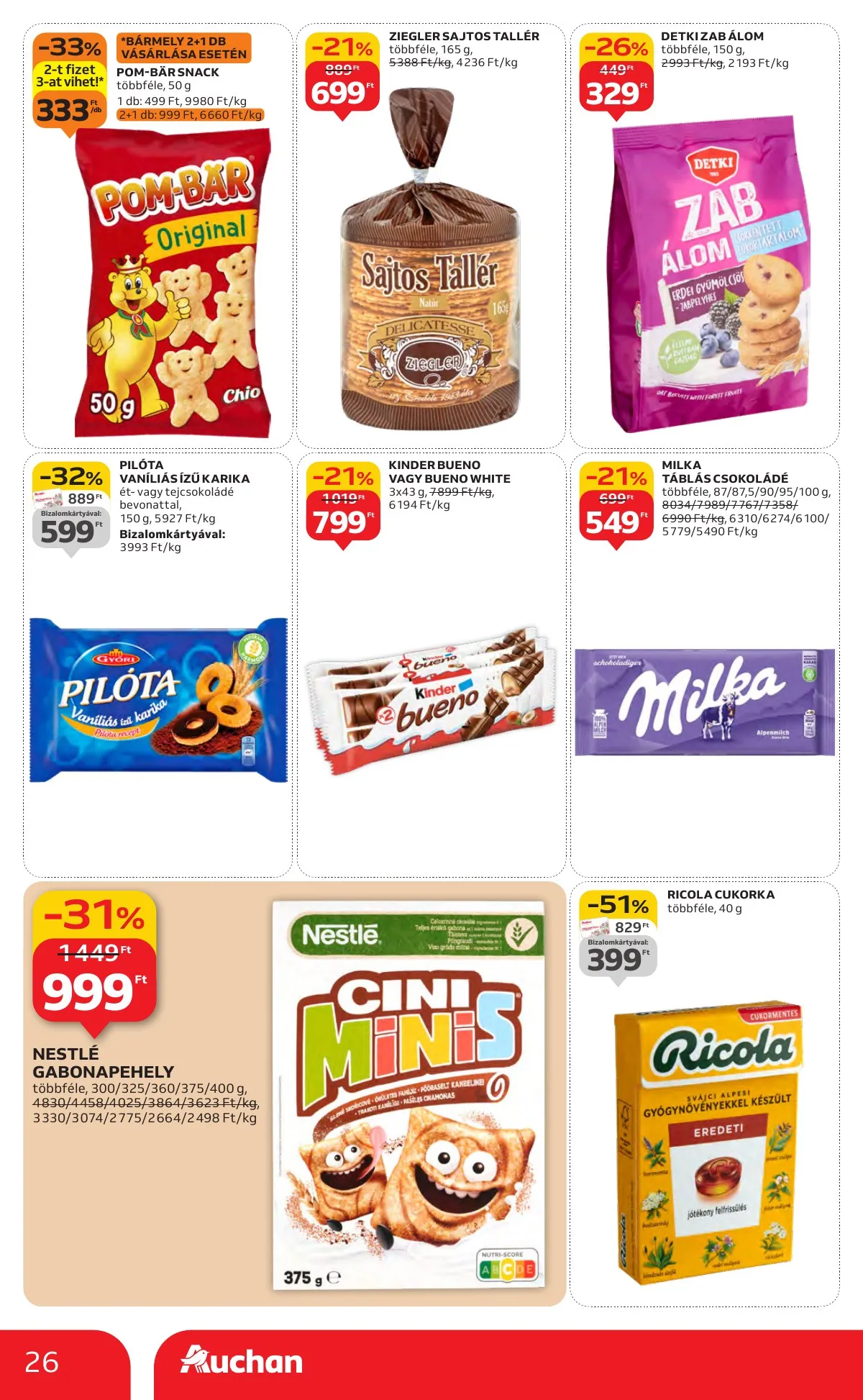 Auchan akciós újság Hipermarket 11.13–11.19 – 26. oldal
