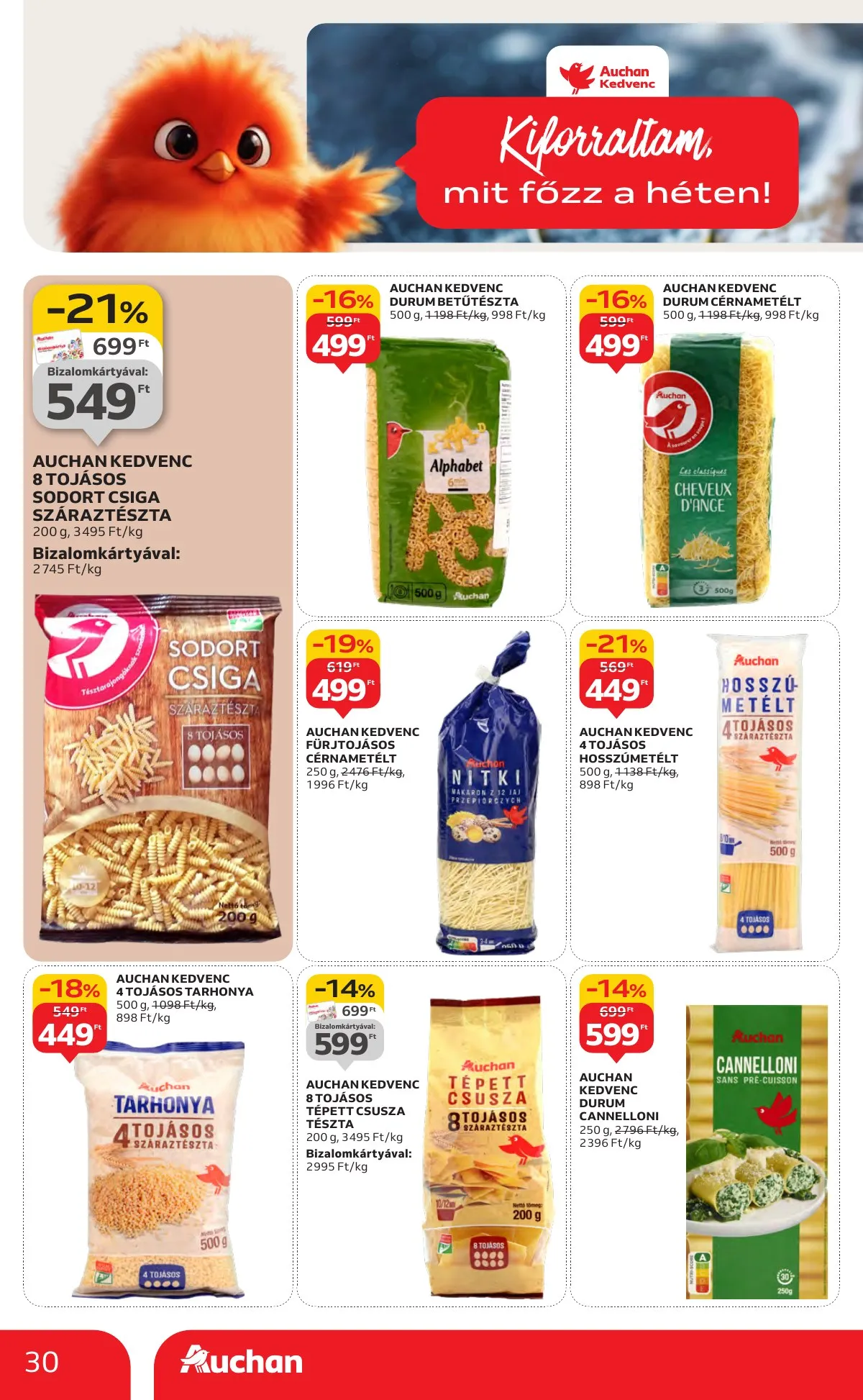 Auchan akciós újság Hipermarket 11.13–11.19 – 30. oldal