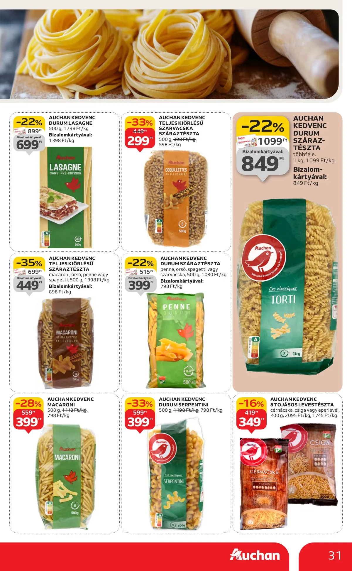 Auchan akciós újság Hipermarket 11.13–11.19 – 31. oldal