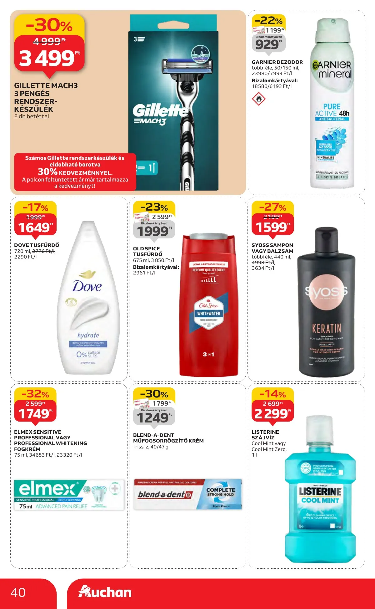 Auchan akciós újság Hipermarket 11.13–11.19 – 40. oldal
