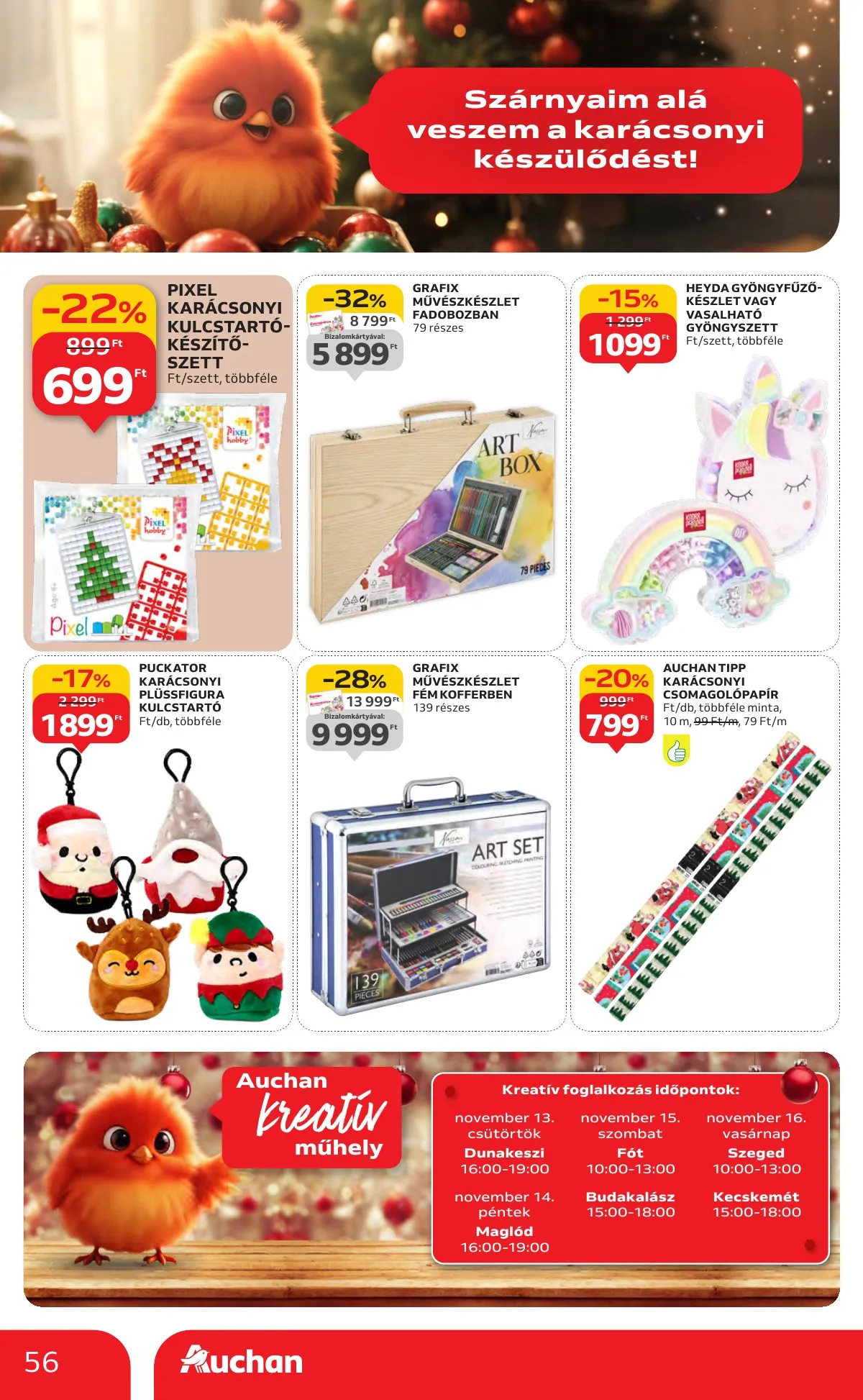 Auchan akciós újság Hipermarket 11.13–11.19 – 56. oldal