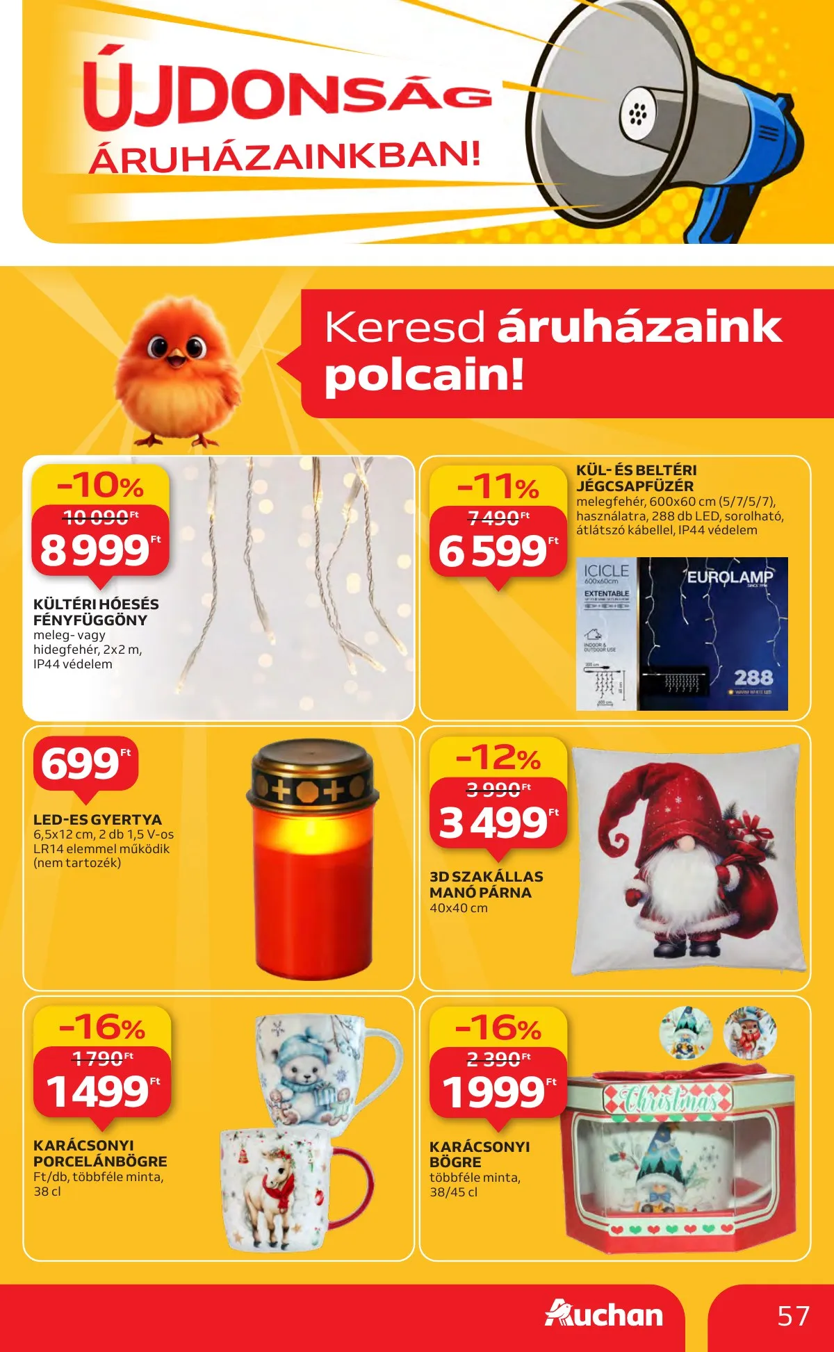 Auchan akciós újság Hipermarket 11.13–11.19 – 57. oldal