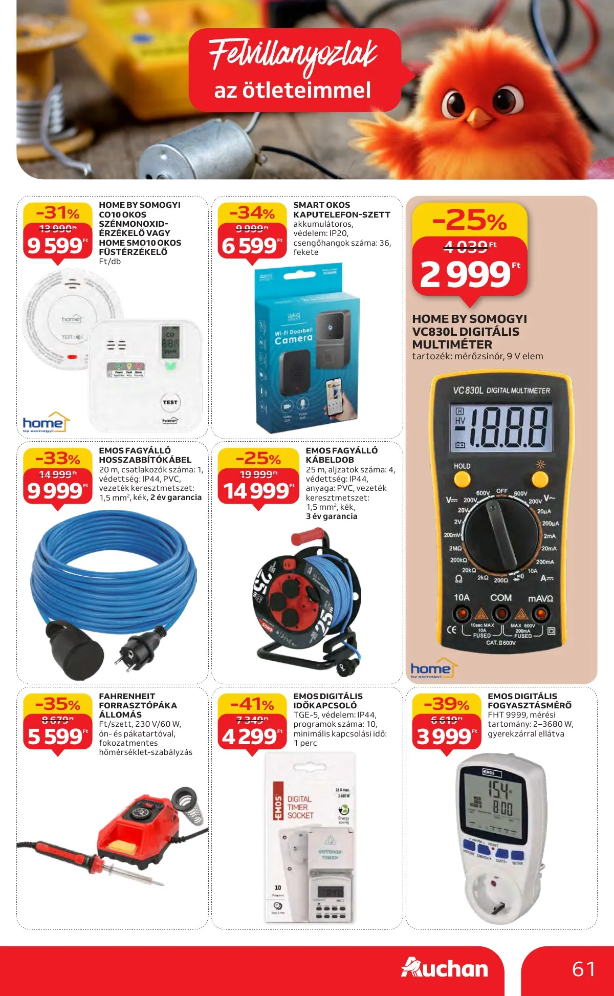 Auchan akciós újság Hipermarket 11.13–11.19 – 61. oldal