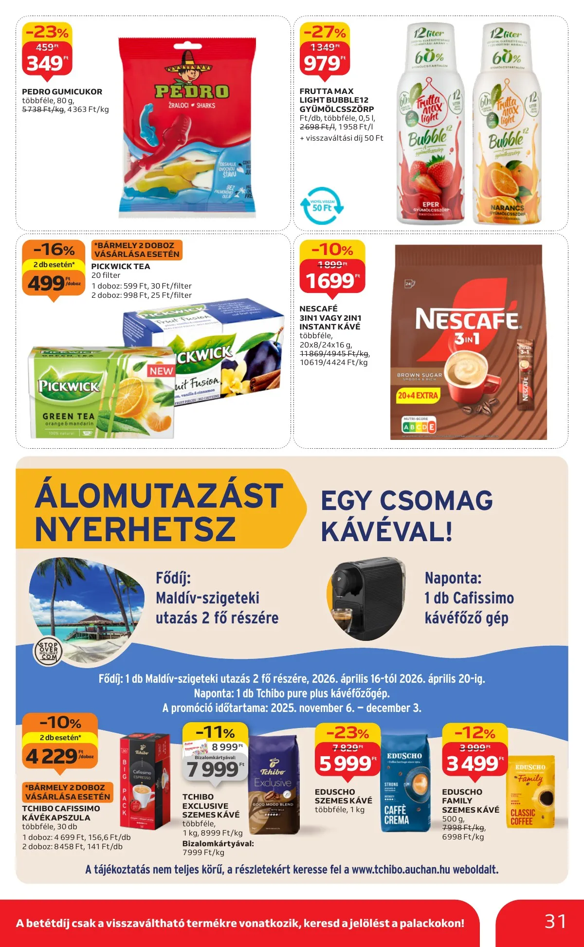 Auchan akciós újság Hipermarket 11.20–11.26 – 31. oldal