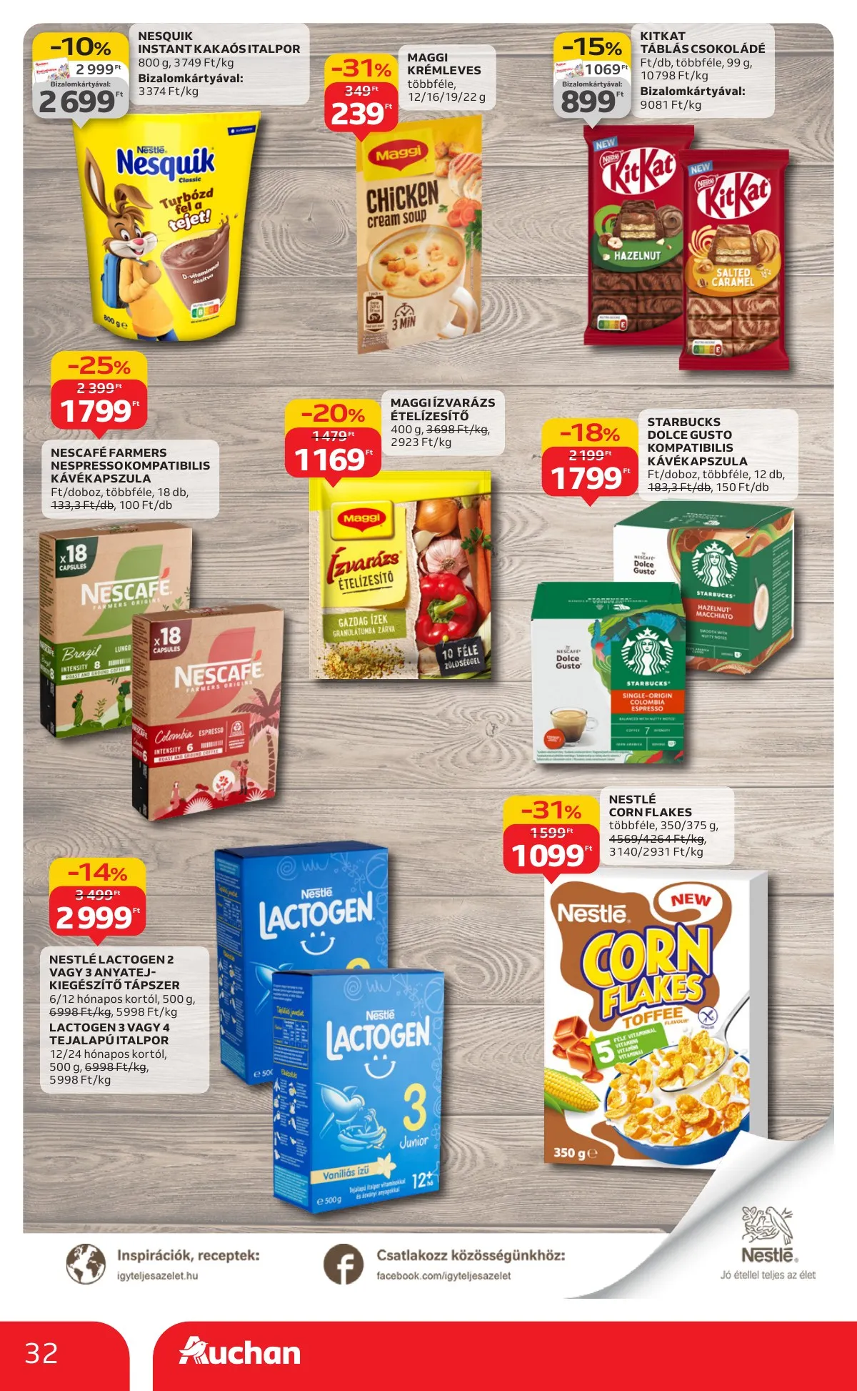 Auchan akciós újság Hipermarket 11.20–11.26 – 32. oldal