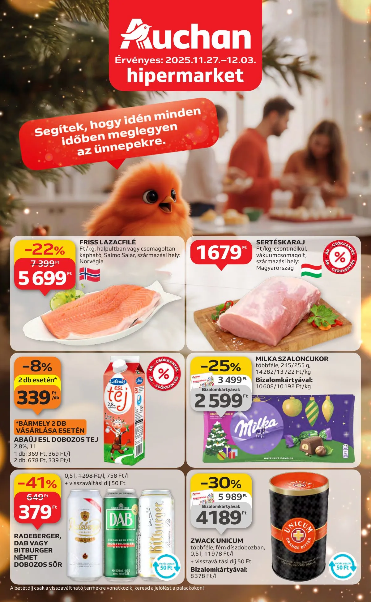 Auchan akciós újság Hipermarket 11.27–12.03