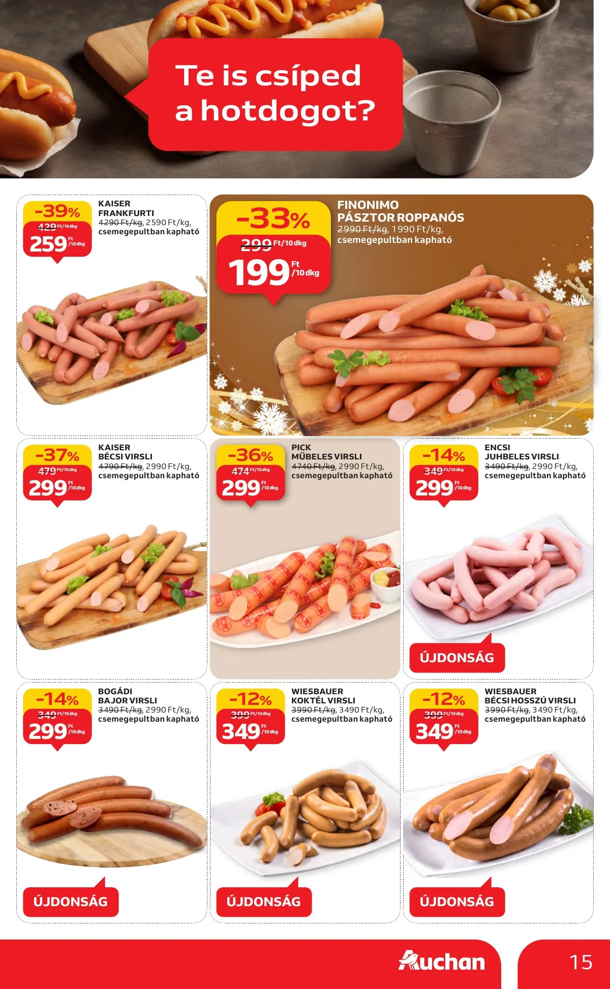Auchan akciós újság Hipermarket 11.27–12.03 – 15. oldal