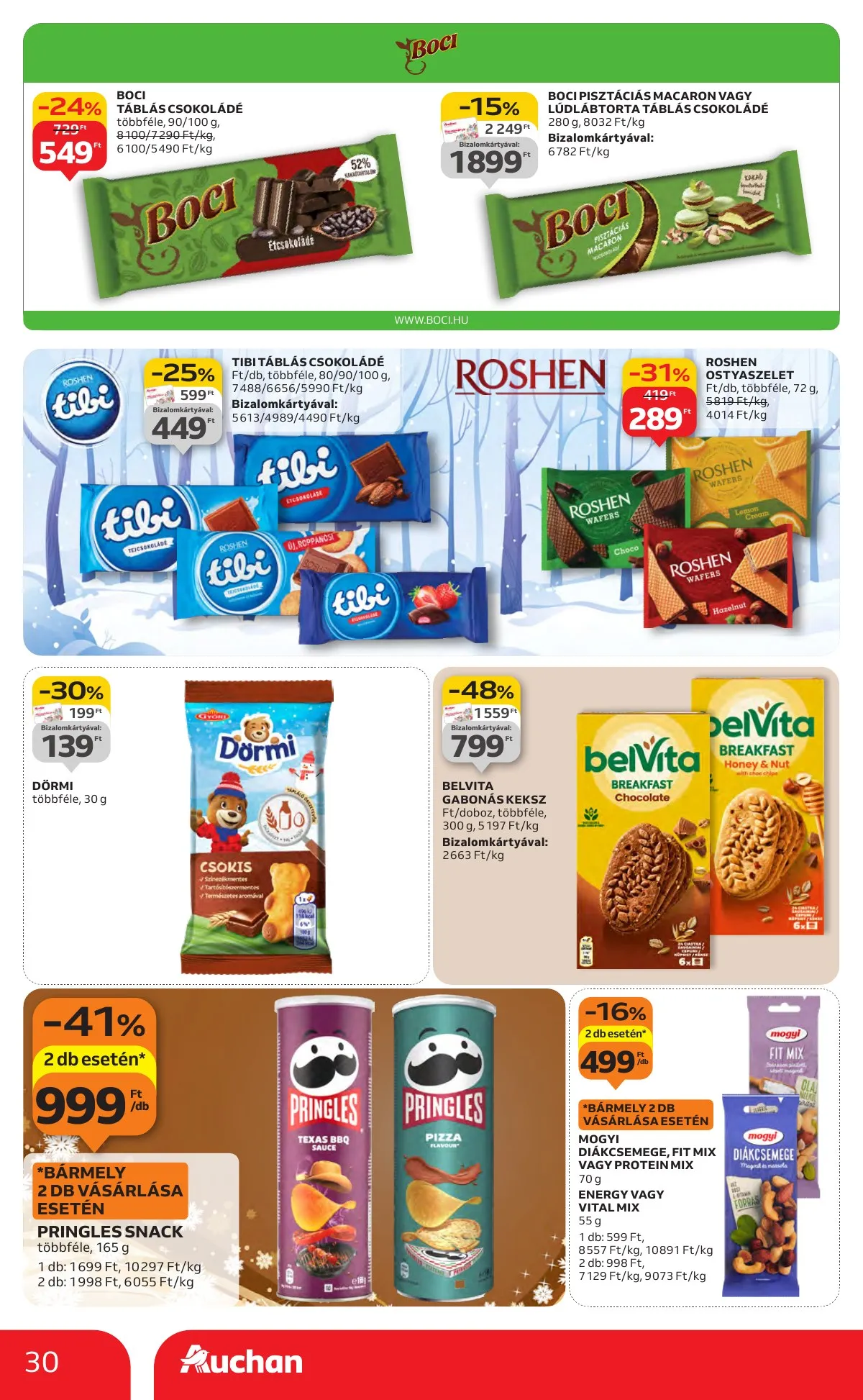Auchan akciós újság Hipermarket 11.27–12.03 – 30. oldal