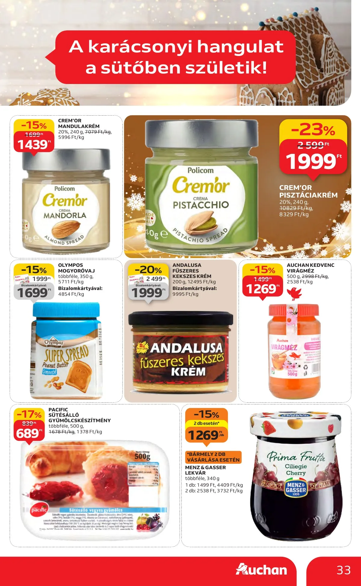 Auchan akciós újság Hipermarket 11.27–12.03 – 33. oldal