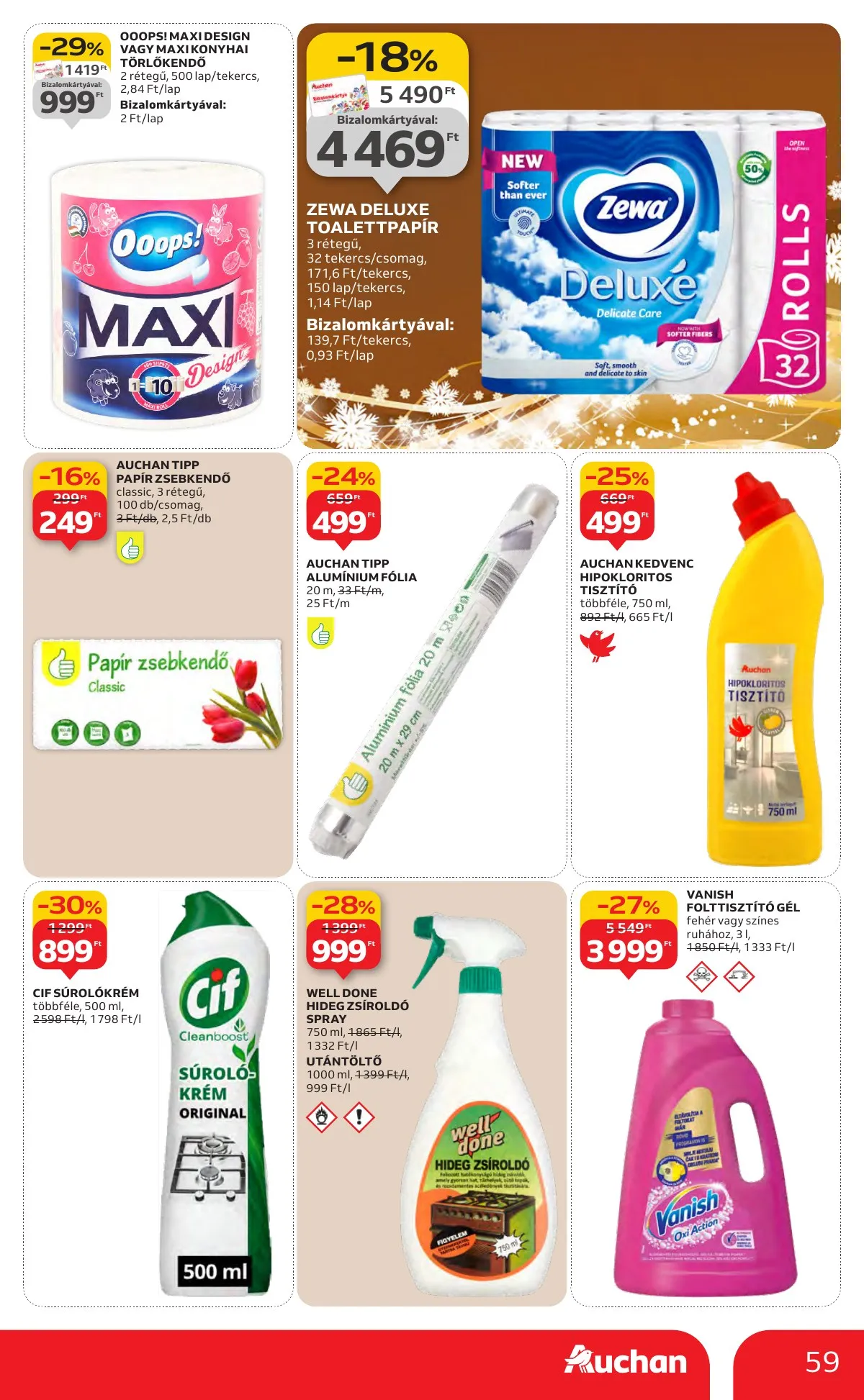 Auchan akciós újság Hipermarket 11.27–12.03 – 59. oldal